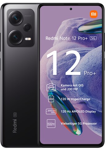 Xiaomi Smartphone »Redmi Note 12 Pro+ 5G 8GB+256GB«, Schwarz, 16,94 cm/6,67 Zoll, 256... kaufen