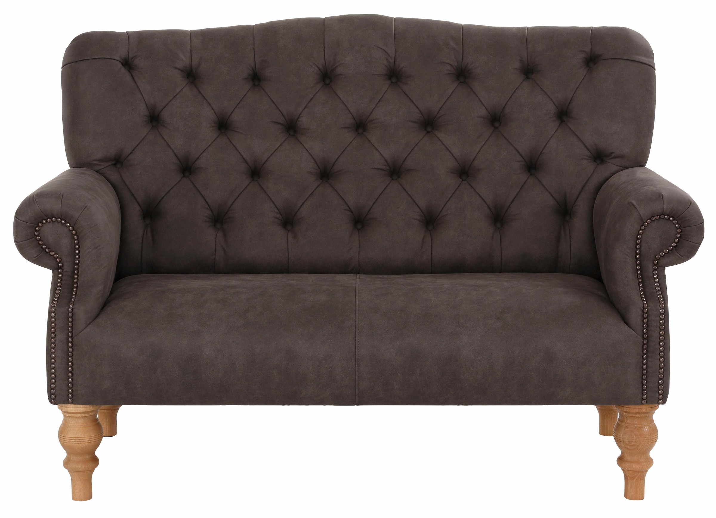 Home affaire Chesterfield-Sofa »Lord«, mit echter Chesterfield-Knopfheftung und Ziernägeln