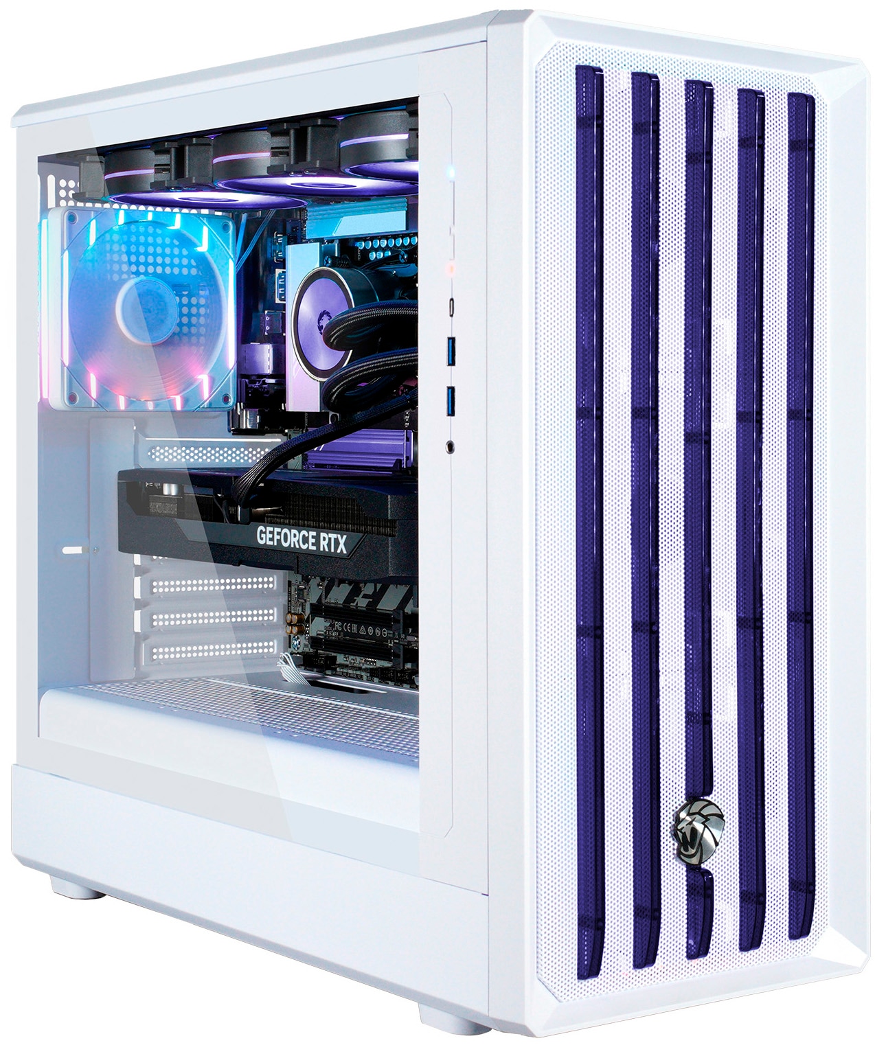 GAMEMAX Gaming-PC-Komplettsystem »GigaDeal CLAW WH 2800 AMD Ryzen 5 7500F 32GB DDR5 1TB SSD RTX 5070« 32 ″ AMD Ryzen 5 GeForce RTX™ 5070 32 GB RAM 1.000 GB SSD Windows 11, DDR5 RAM + Gigabyte GS32QCA LED-Monitor Curved, 80 cm 32"
