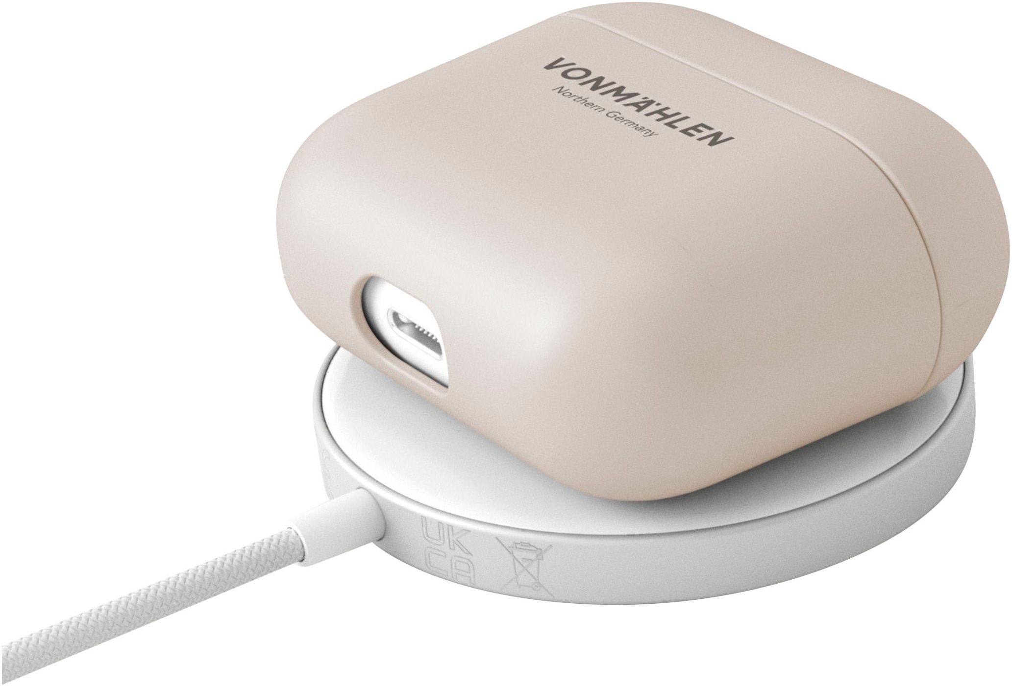 VONMÄHLEN Kopfhörer-Schutzhülle »Thin Case for AirPods 3rd gen., Cream«