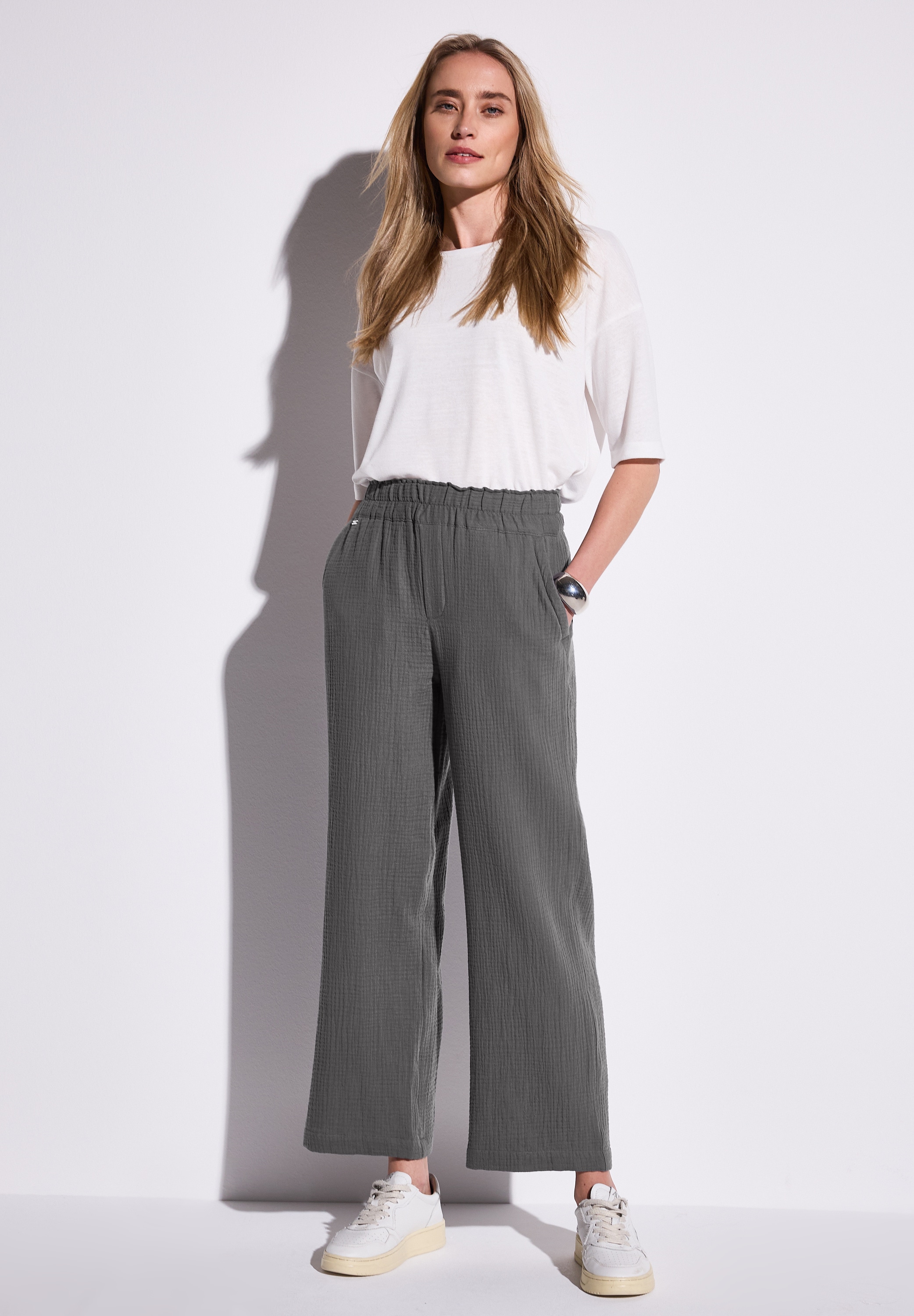 STREET ONE Stoffhose, High Waist