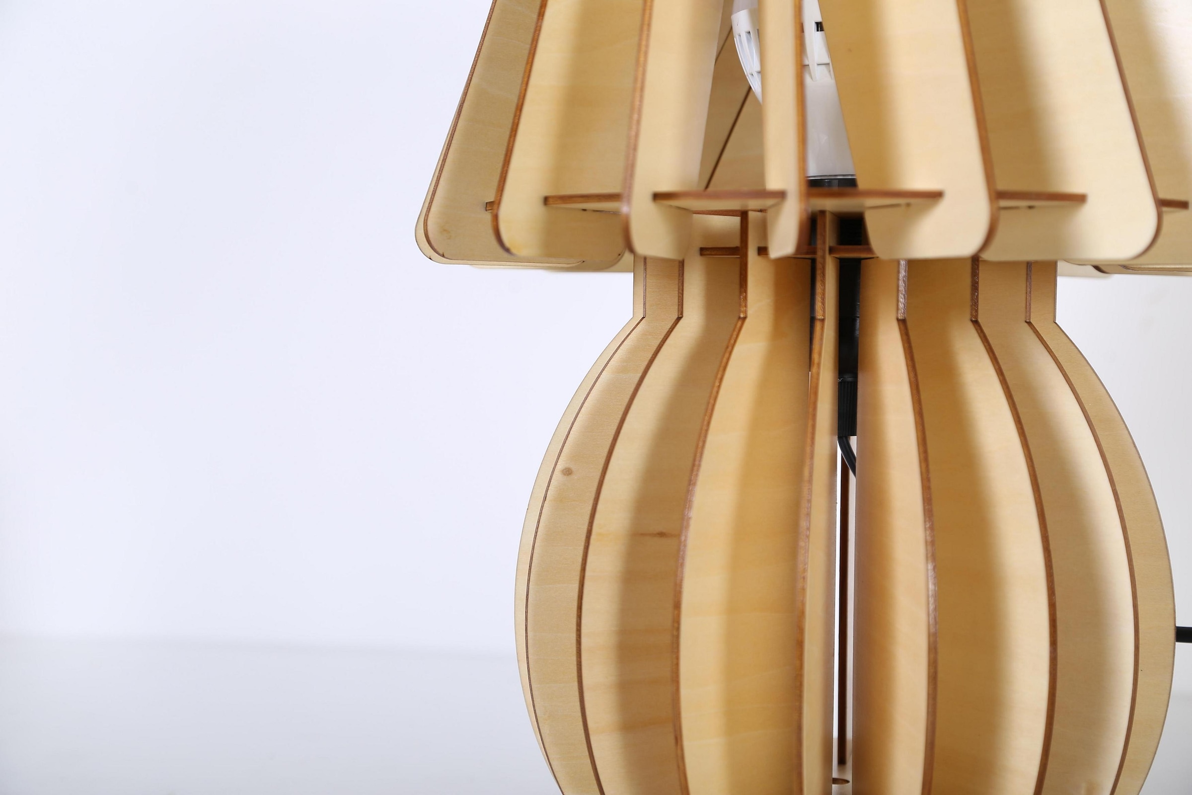 Kayoom Tischleuchte »Tischlampe Gino Holz«, 1 flammig, Leuchtmittel E27 | ohne Leuchtmittel, modern, vielseitig kombinierbar