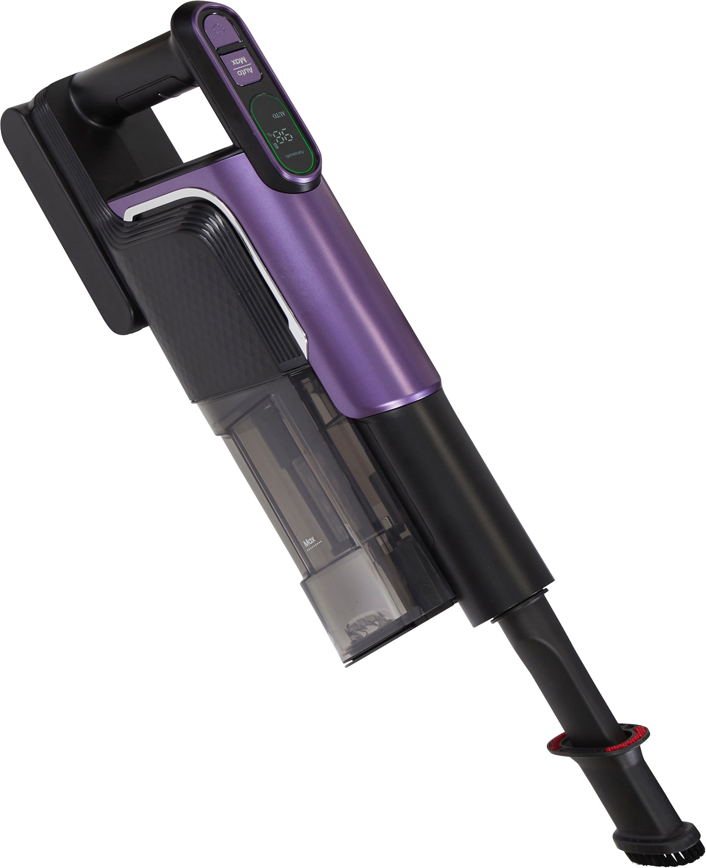 Hanseatic Akku-Bodenstaubsauger »HVS330700VBCJ inkl. Turbobürste, Wandhalterung, 700 ml Staubkapazität« mit HEPA 13 Filter und Motorschutzfilter, 330 W Leistung