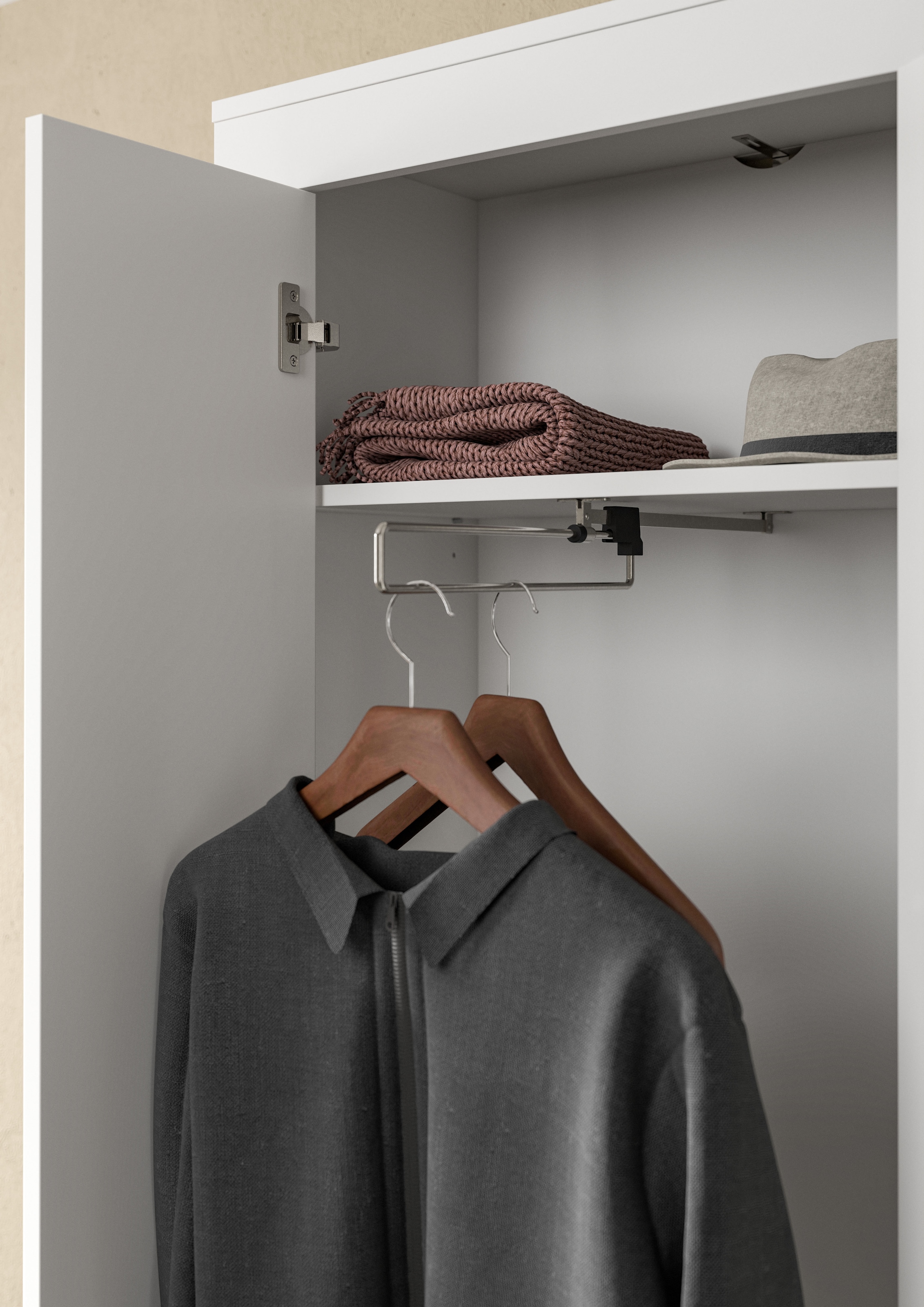 INOSIGN Garderobenschrank »Aosta«, (1 St.), Garderobenschrank, Höhe 191 cm, Garderobe, Flur, Schrank