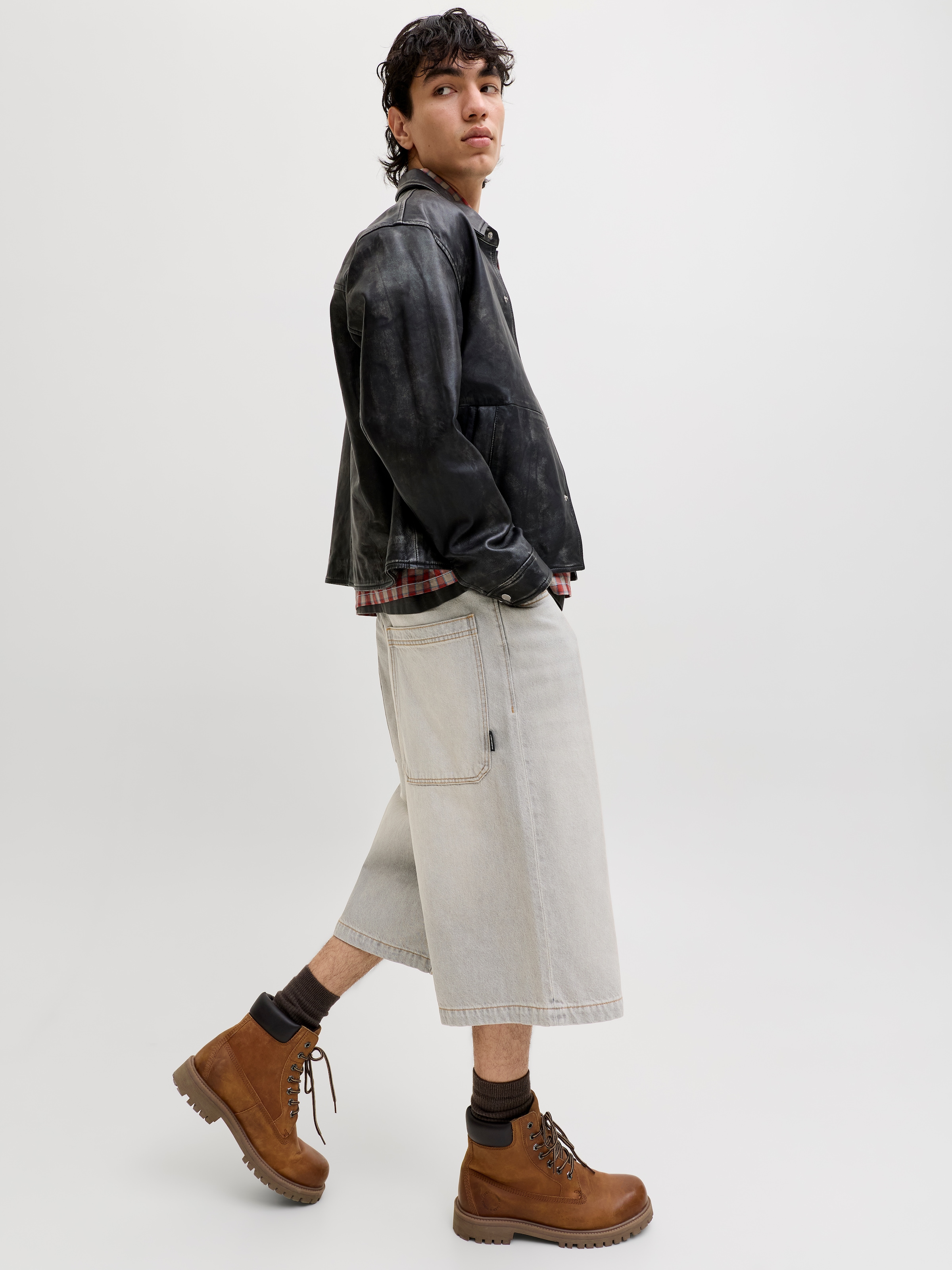 Jack & Jones Jeansbermudas »JJIBILLY JJLUCA JORTS AKM 793 LN« Baumwolle