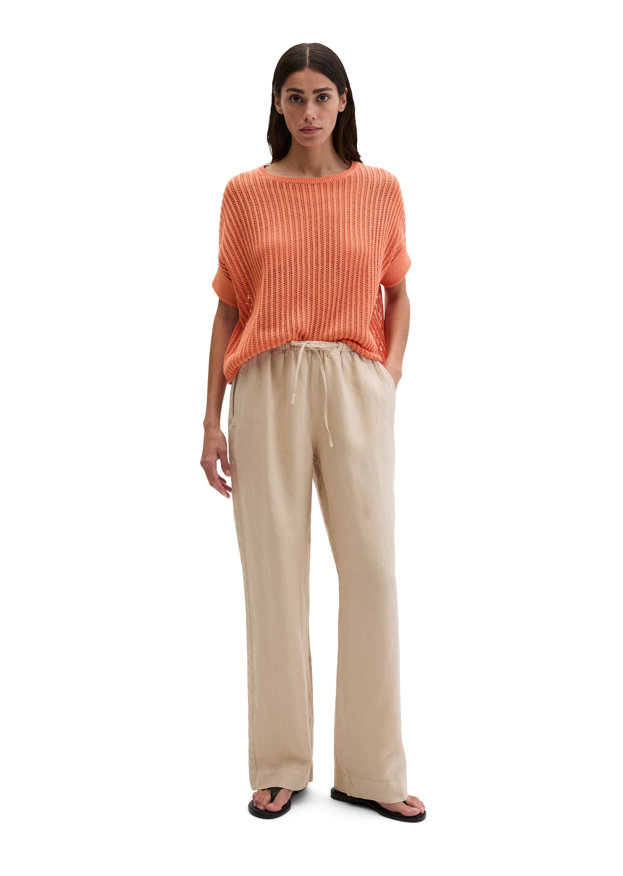 Marc O'Polo Strickpullover »aus Organic Cotton-Leinen-Mix«