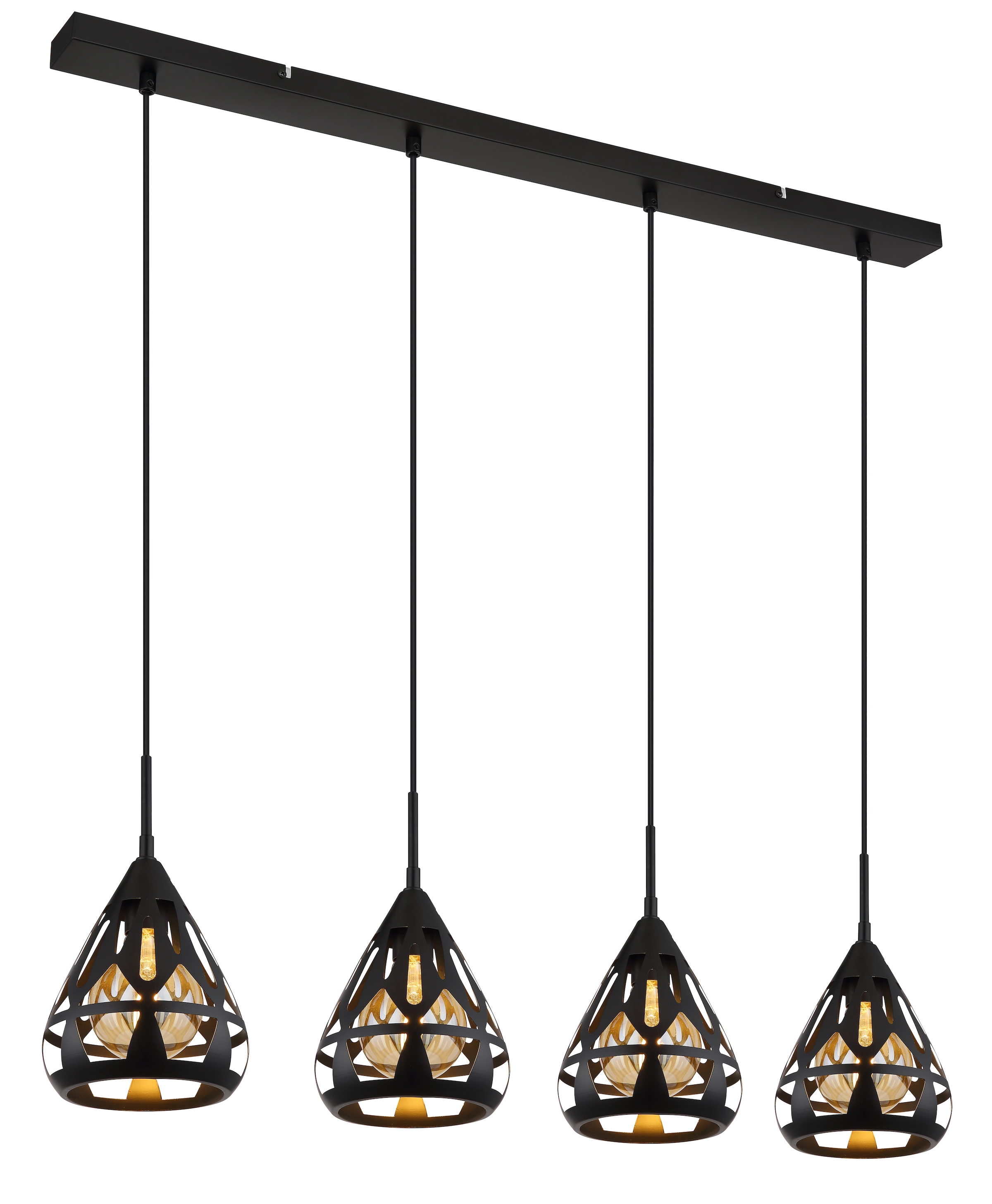GLOBO LIGHTING Hängeleuchte »HASSAN«, Leuchtmittel E27 | ohne Leuchtmittel, Hängelampe/Pendelleuchte/Esszimmer/Wohnzimmer/Esstisch