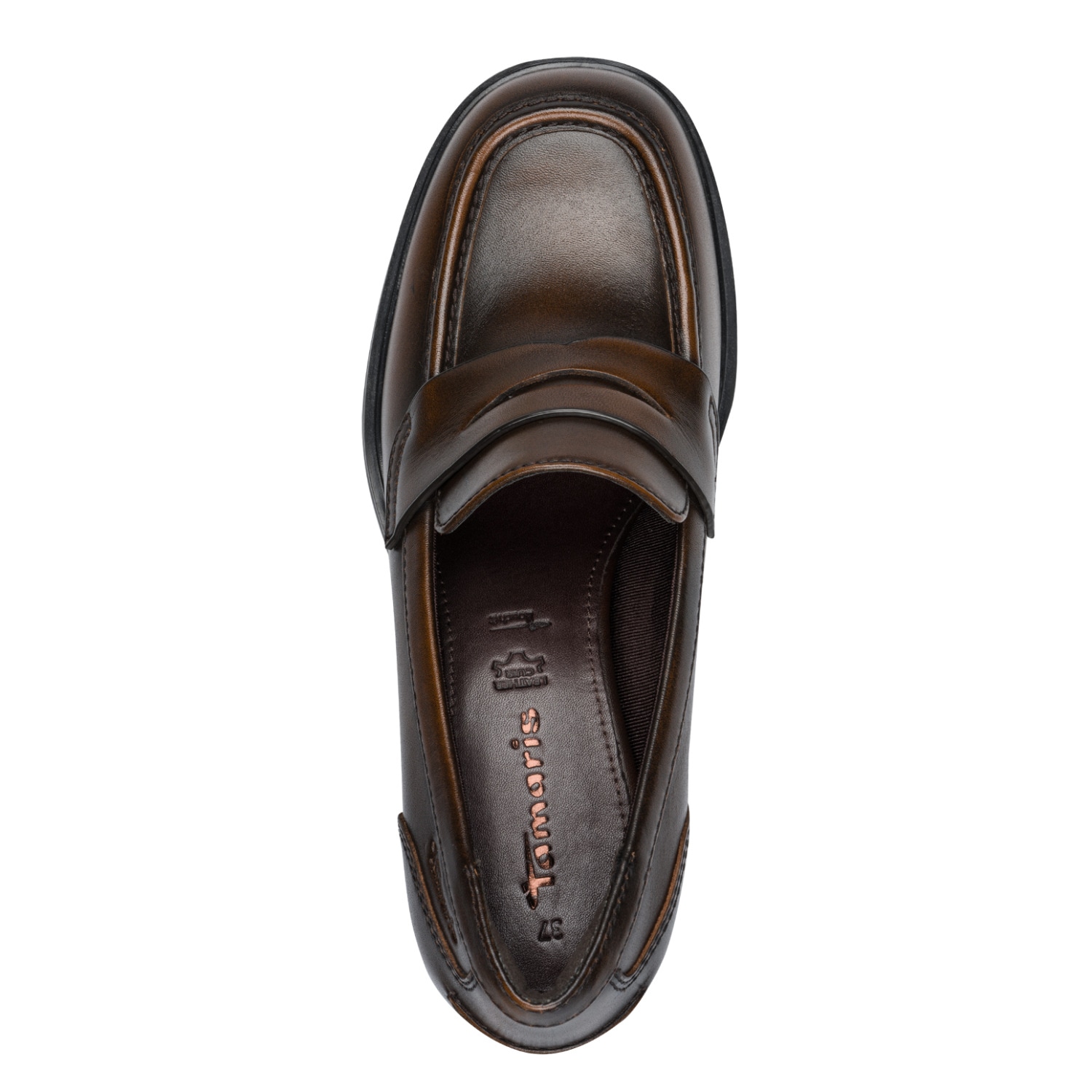 Tamaris Loafer  Blockabsatz, Slipper, Loafer mit modischem Zierriegel