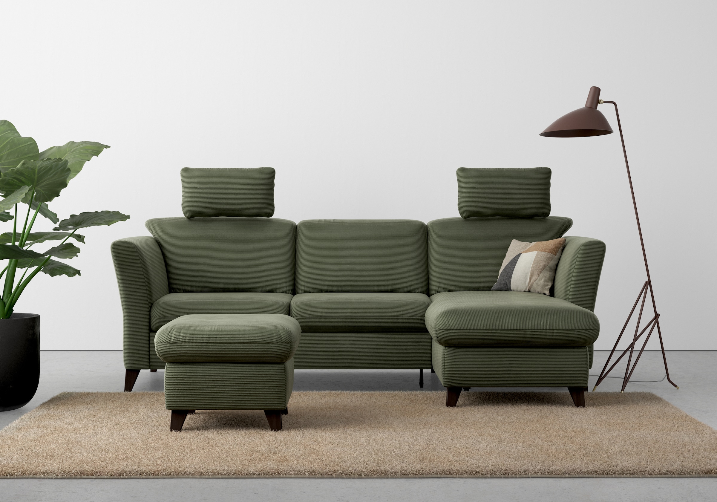 Home affaire Ecksofa "Trelleborg L-Form", wahlweise mit Bettfunktion und Be günstig online kaufen