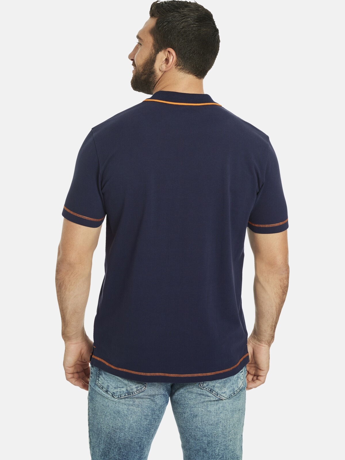 Jan Vanderstorm Poloshirt »Poloshirt UFFE«, (1 tlg.), mit sportlichem Aufdruck