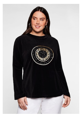 Sheego Sweatshirt »Sweatshirt«, aus weicher Nickiqualität kaufen
