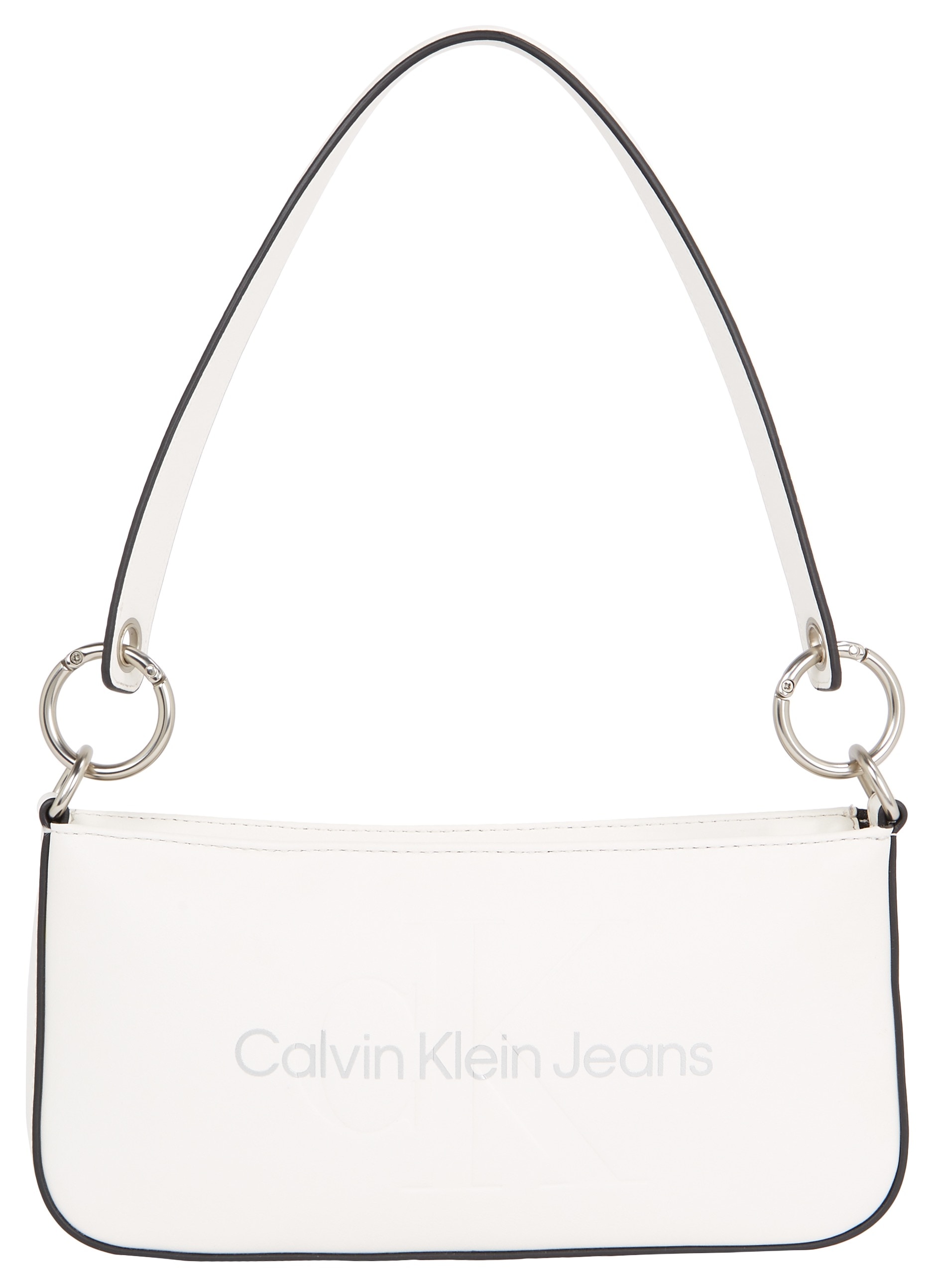 Calvin Klein Jeans Schultertasche »SCULPTED SHOULDER POUCH25 MONO«, mit großflächigem Markenlogo vorne