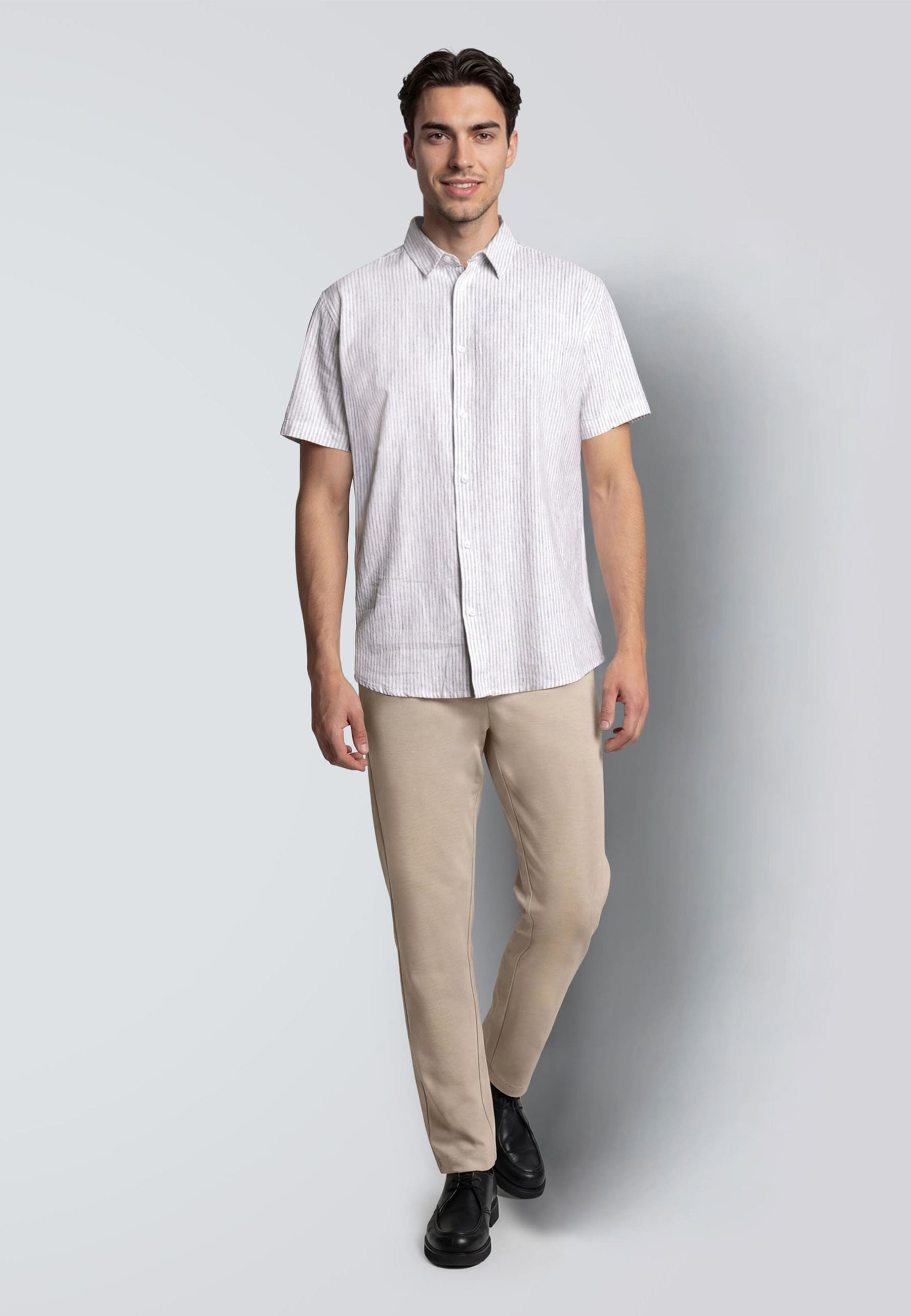 Clean Cut Copenhagen Langarmhemd »Clean Cut Copenhagen Luca Striped S/S Shirt« 1
