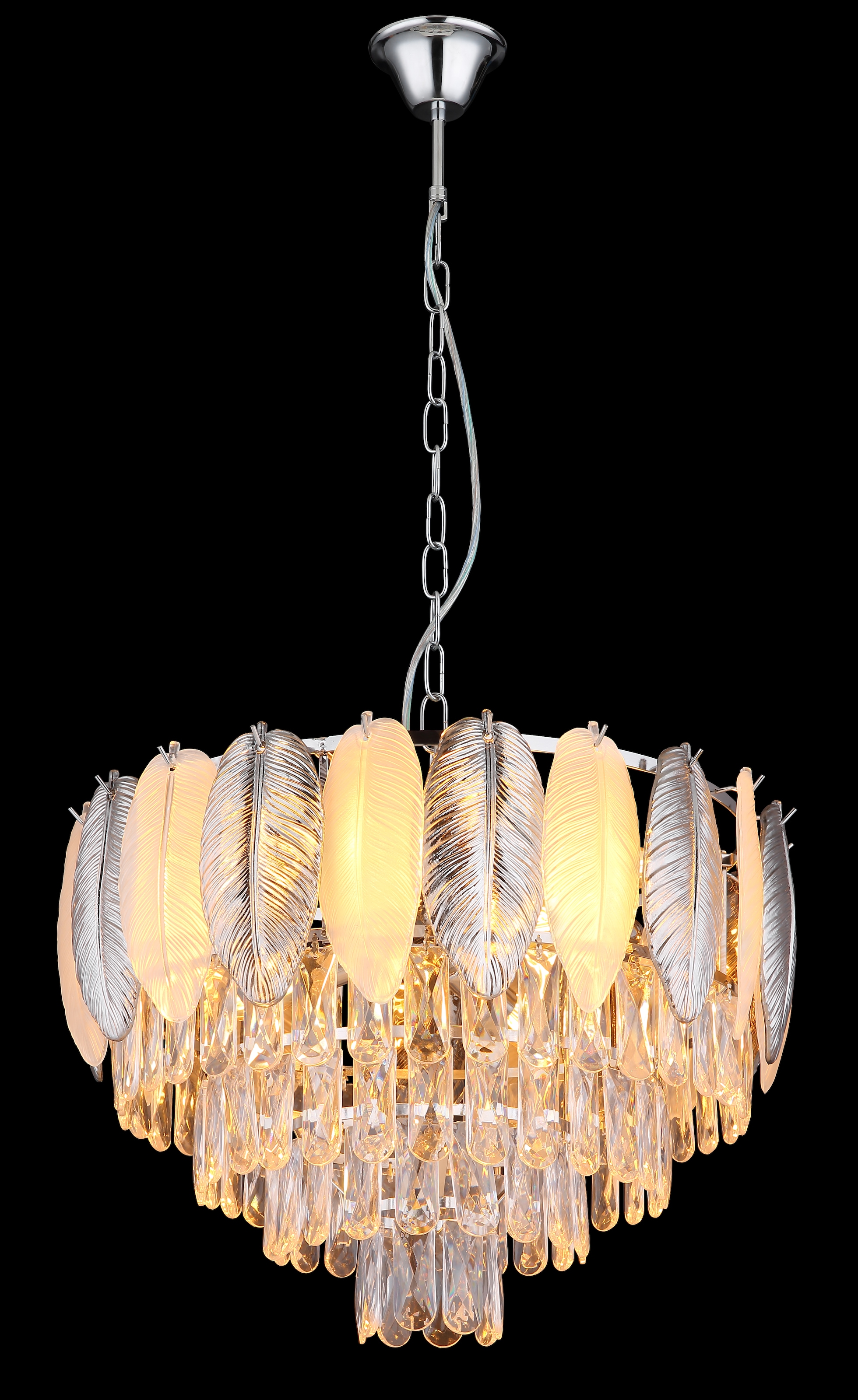 GLOBO LIGHTING Hängeleuchte »DALTON«, Leuchtmittel E14 | ohne Leuchtmittel, Hängelampe/Pendelleuchte/Esszimmer/Wohnzimmer/Esstisch