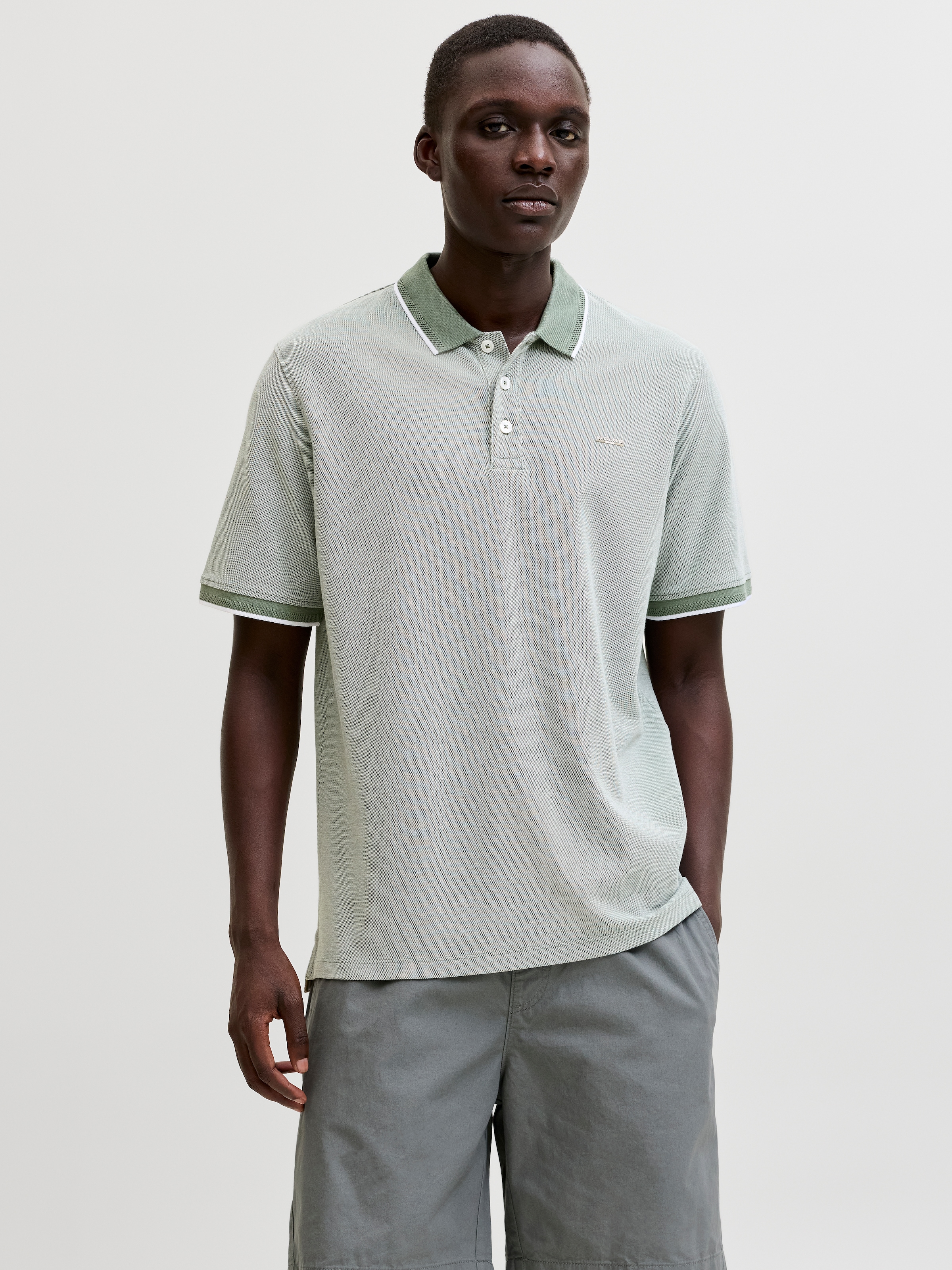 Jack & Jones Poloshirt "JPRBLUALVES SS POLO SN" mit Logo Stickerei günstig online kaufen