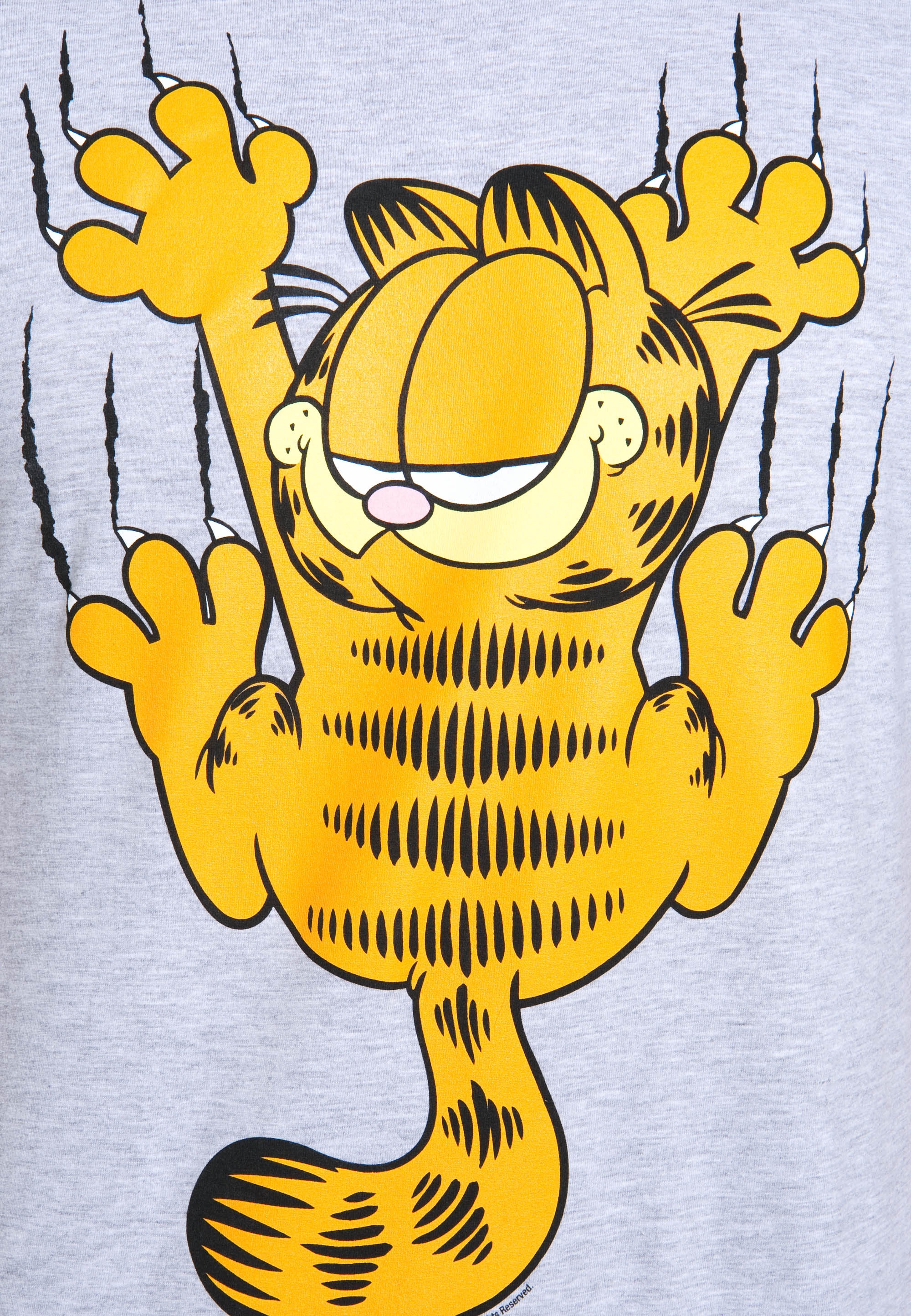 LOGOSHIRT T-Shirt »Garfield Scratches«, mit witzigem Frontprint