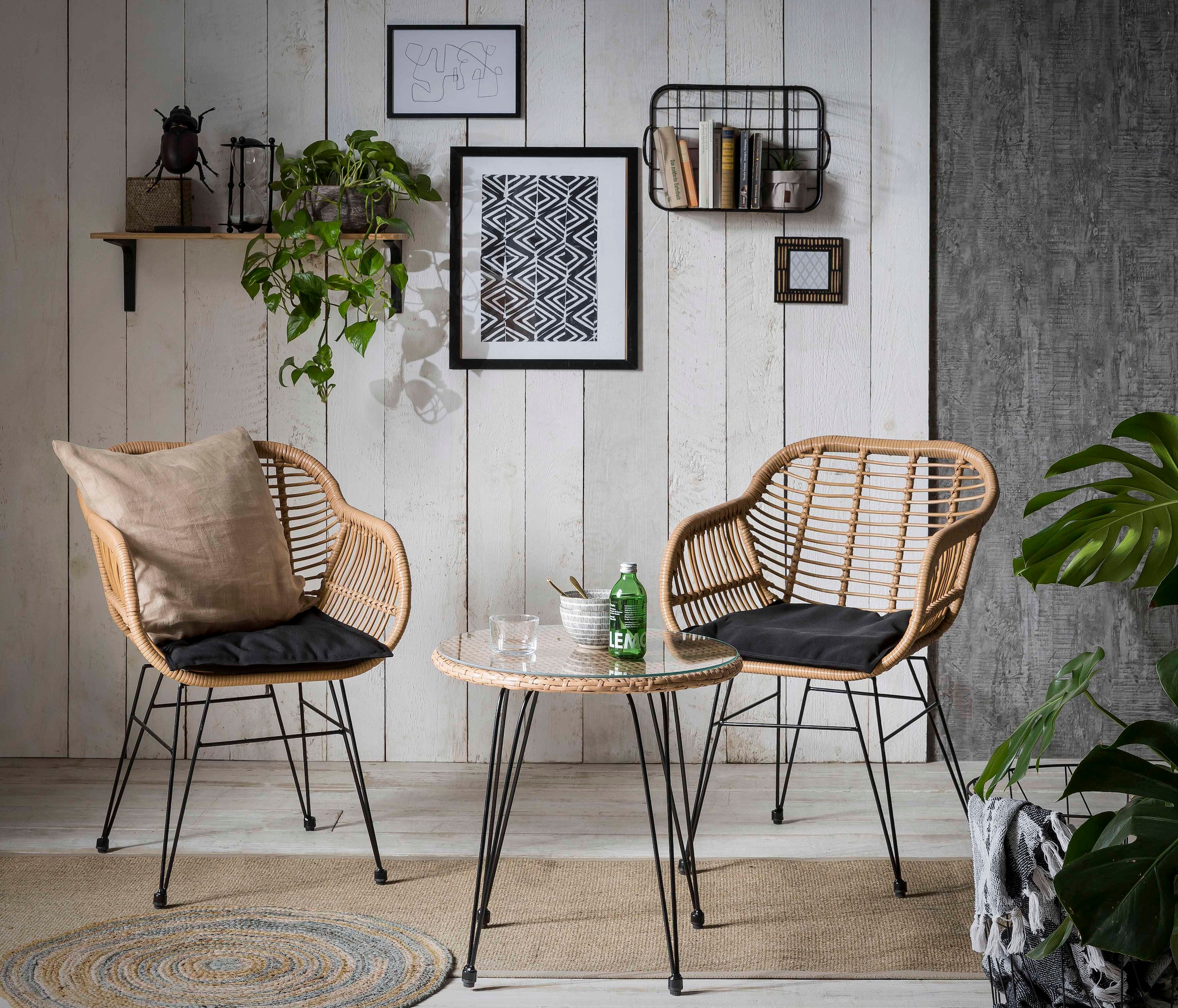 INOSIGN Sitzgruppe "Adiba", für Indoor, Terrasse, Wintergarten oder Garten günstig online kaufen