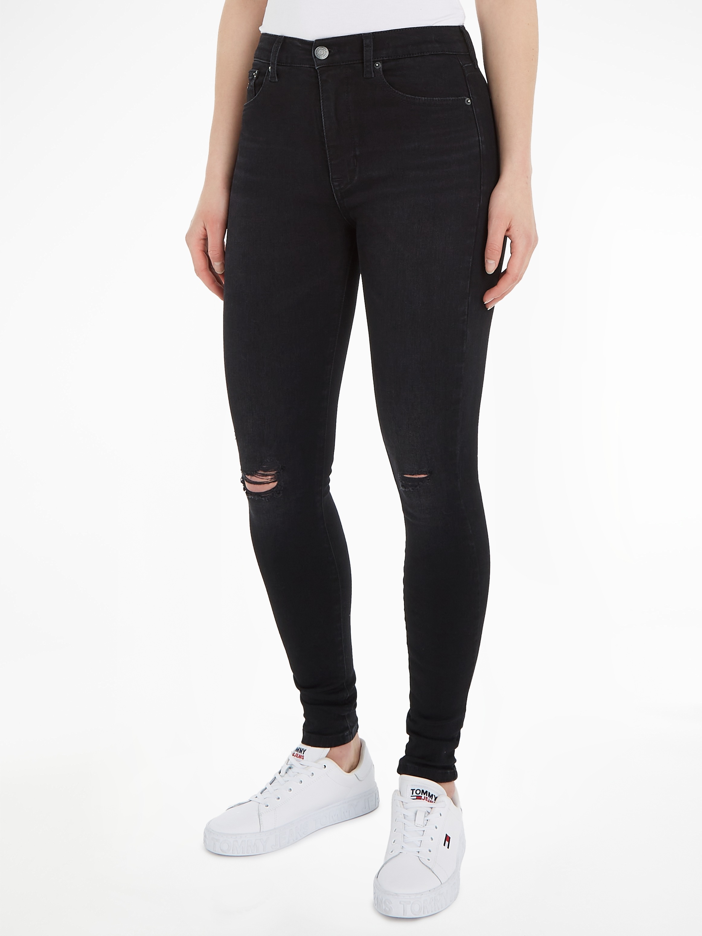 Tommy Jeans Skinny-fit-Jeans mit und »Jeans kaufen für BAUR Labelflags Logobadge SYLVIA SSKN HR | CG4«