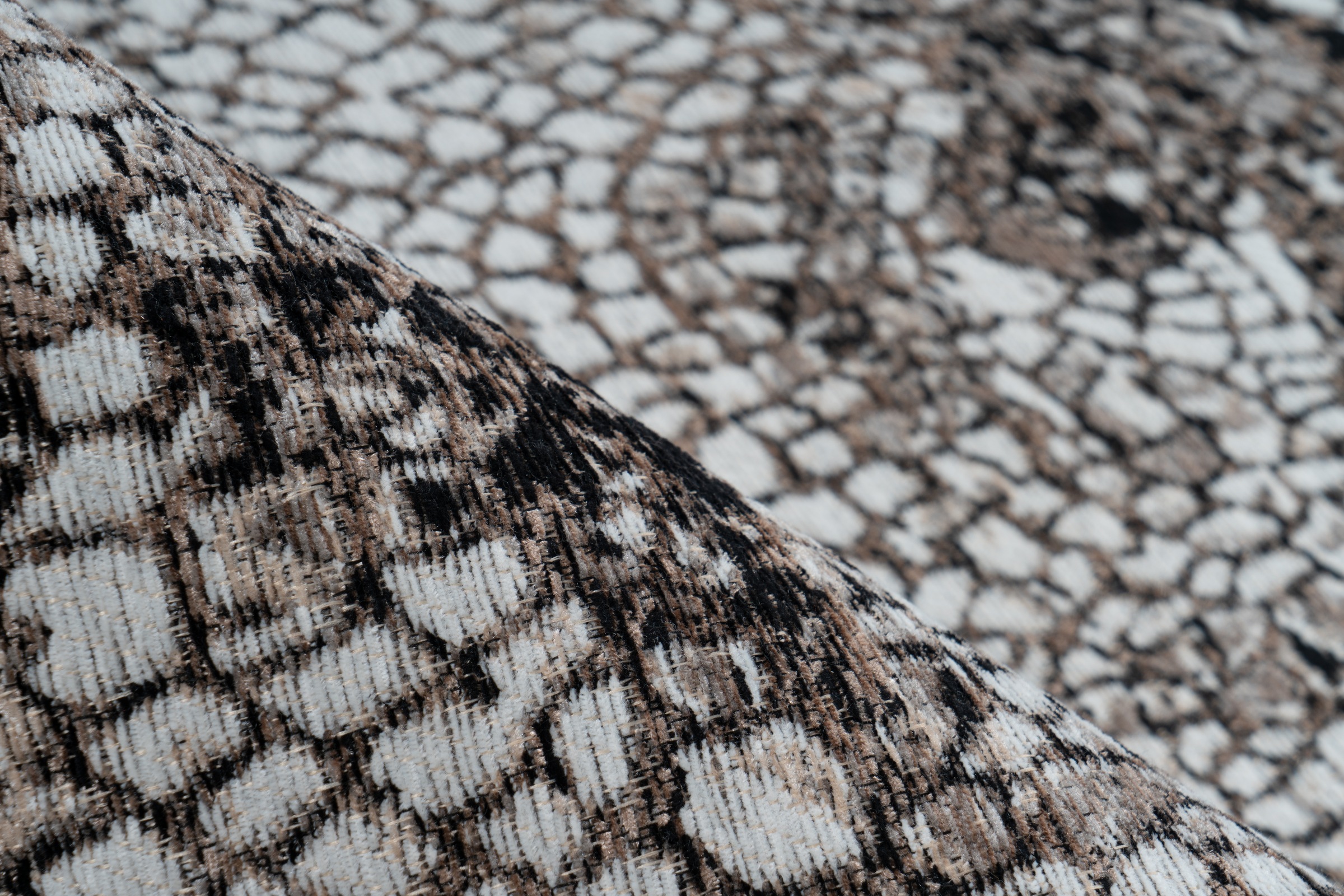 Arte Espina Teppich »Iglesia 200«, rechteckig, 10 mm Höhe, Jacquard-Teppich, dezente Farbwahl, Rücken aus 100 % Baumwolle