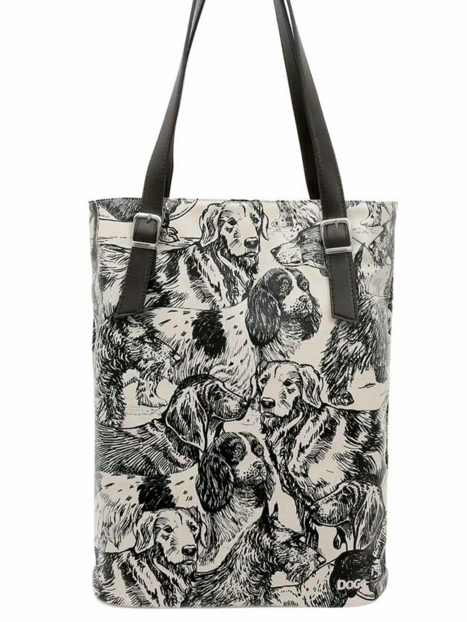 DOGO Umhängetasche "Damen Tall Bag The Life of Dogs Vegan Damen Handtaschen", Vegan