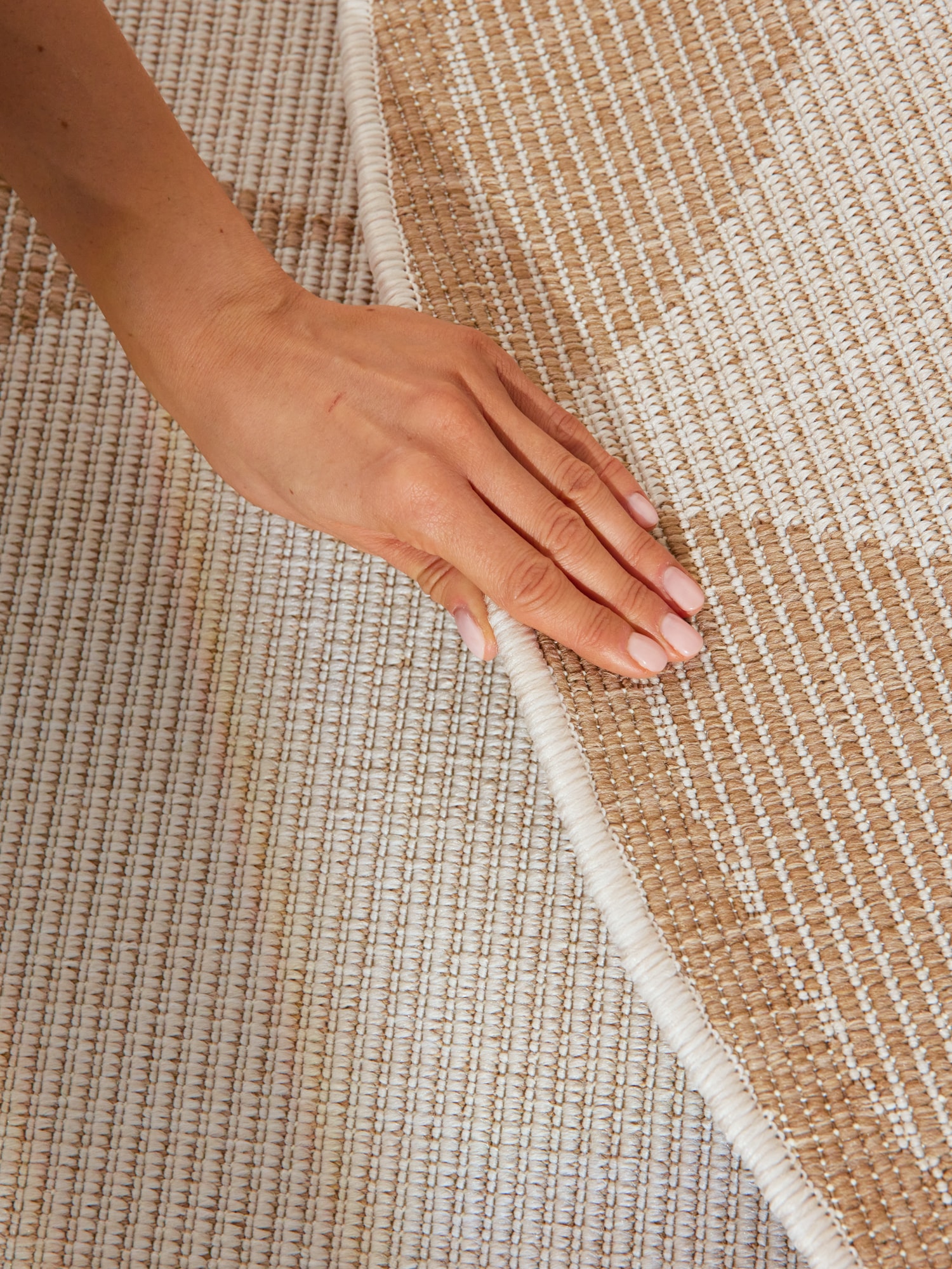 NORTHRUGS Outdoorteppich »Bowen Wendeteppich«, rund, 5 mm Höhe, In und Outdoor, Flachgewebe, wetterfest, pflegeleicht, robust