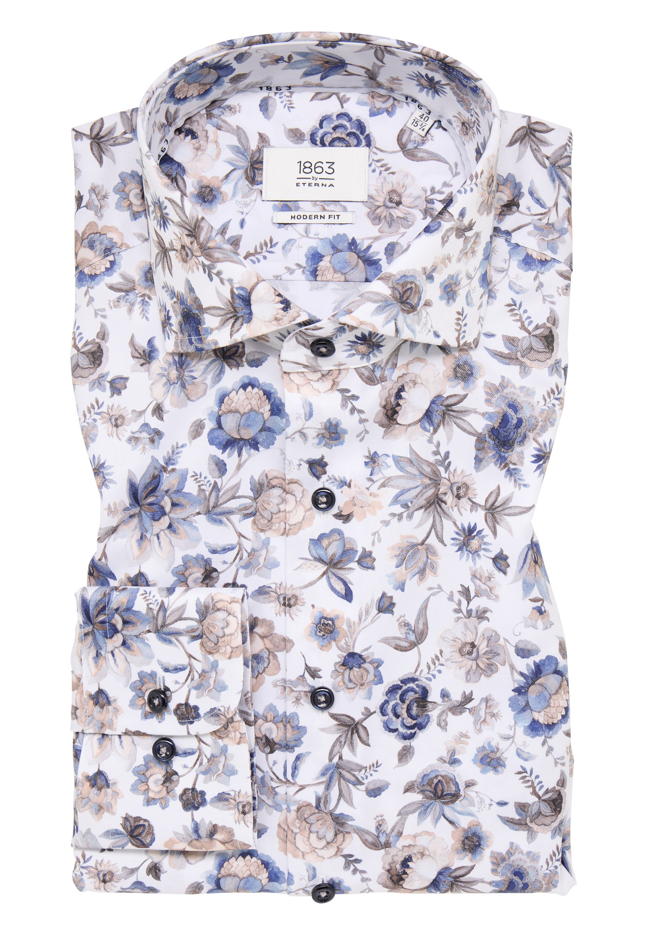 Eterna Langarmhemd »MODERN FIT« NON IRON (bügelfrei)