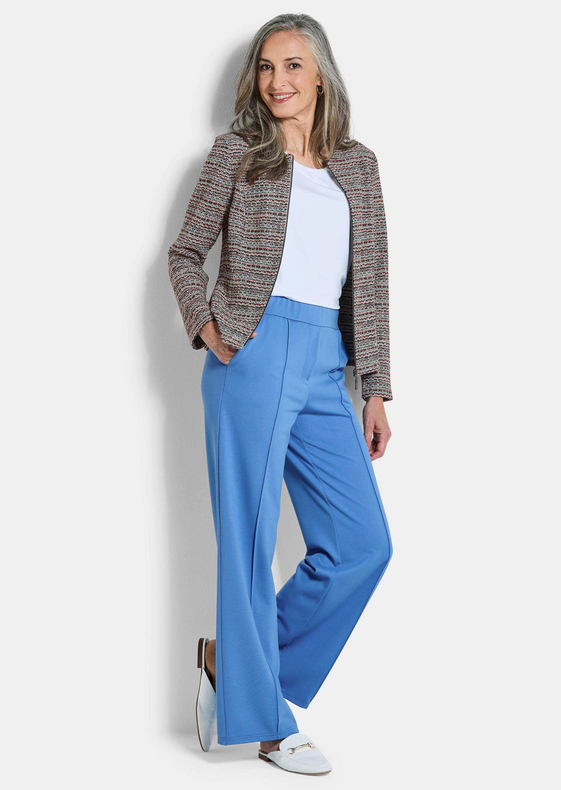 GOLDNER Jackenblazer "Jerseyblazer mit Glanzakzenten" Passformnähte günstig online kaufen