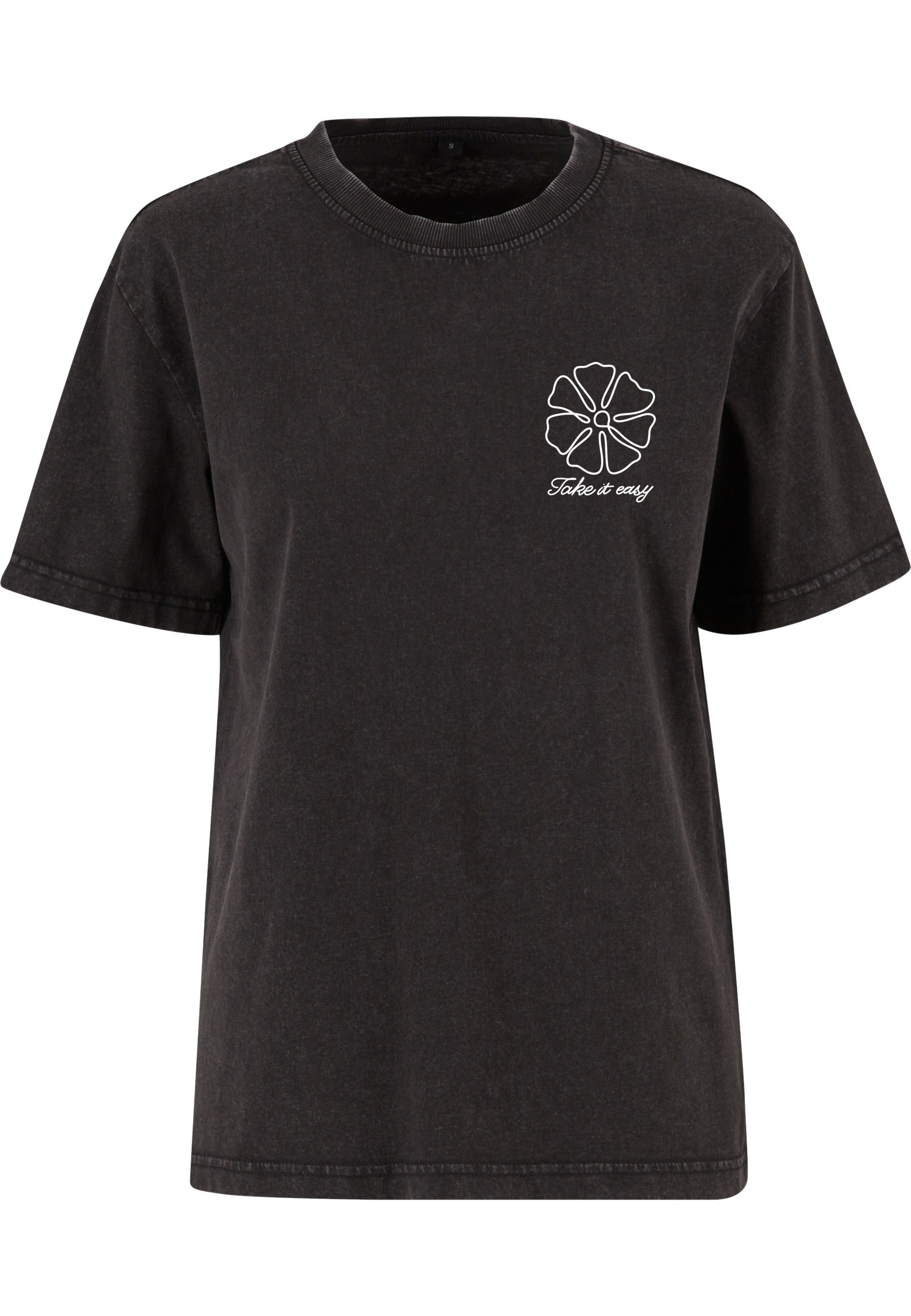 Miss Tee T-Shirt "Miss Tee One Line Flowers Ladies Vintage Everyday Tee" 1 Stk.