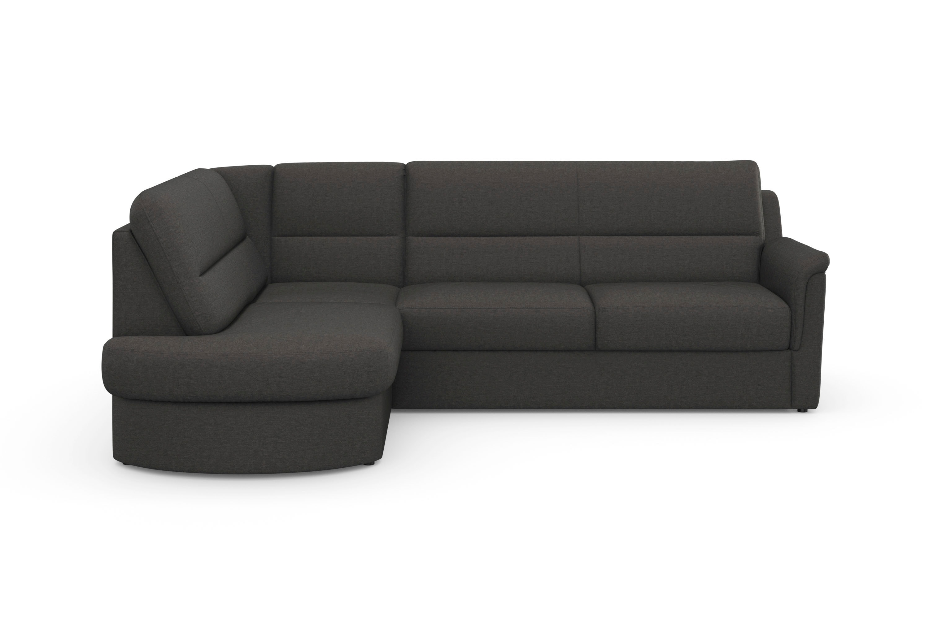 sit&more Ecksofa "Panini L-Form" wahlweise mit Vorziehsitz und Bettkasten