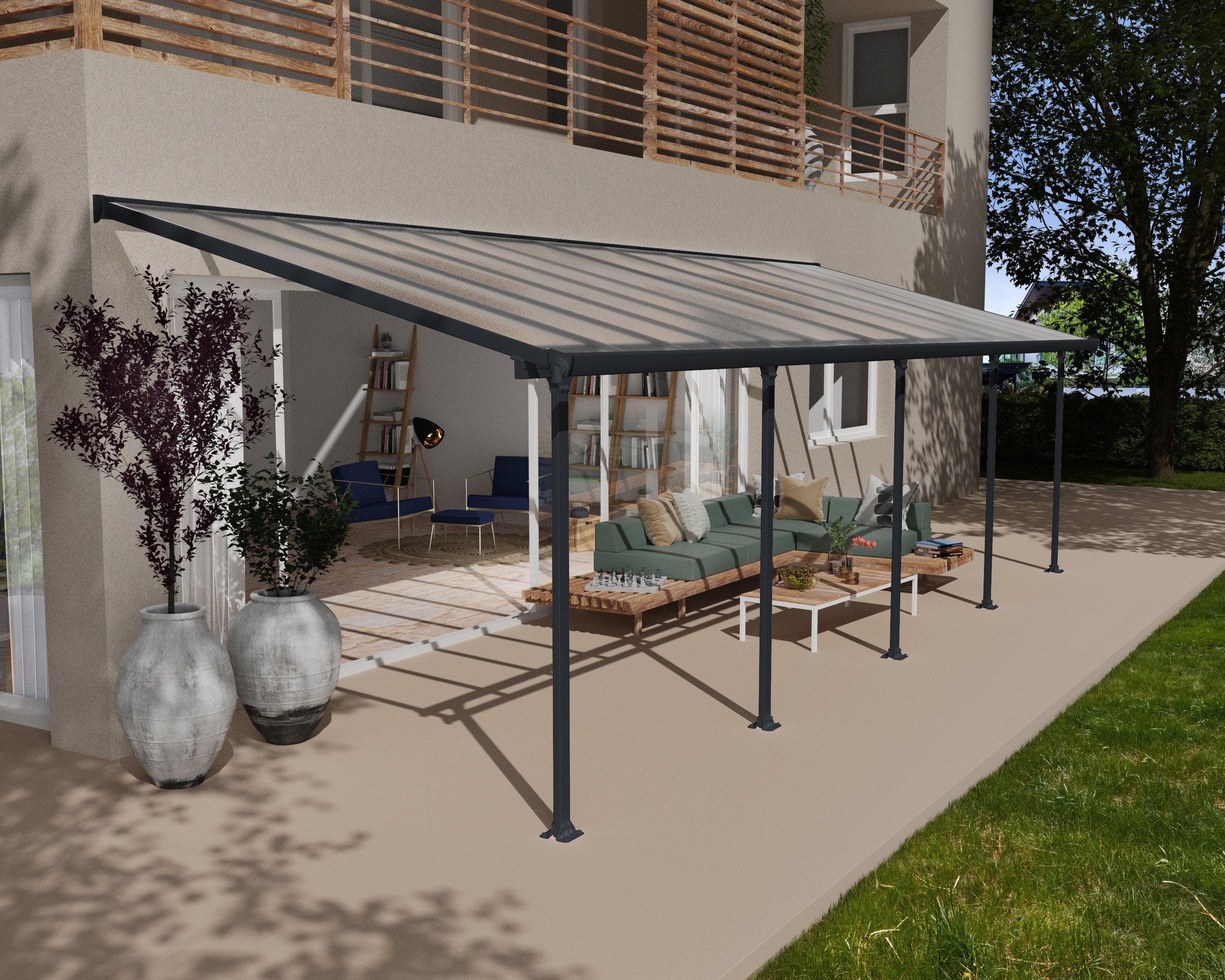 Palram - Canopia Terrassendach "Feria Alu Terrassenüberdachung", einfache D günstig online kaufen