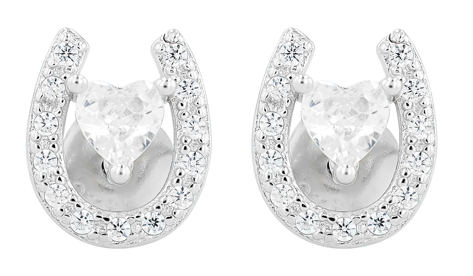Adelia´s Paar Ohrhänger "Ohrringe – Ohrstecker aus 925 Silber mit Zirkonia" Zum Verschenken – ideal zum Jubiläum