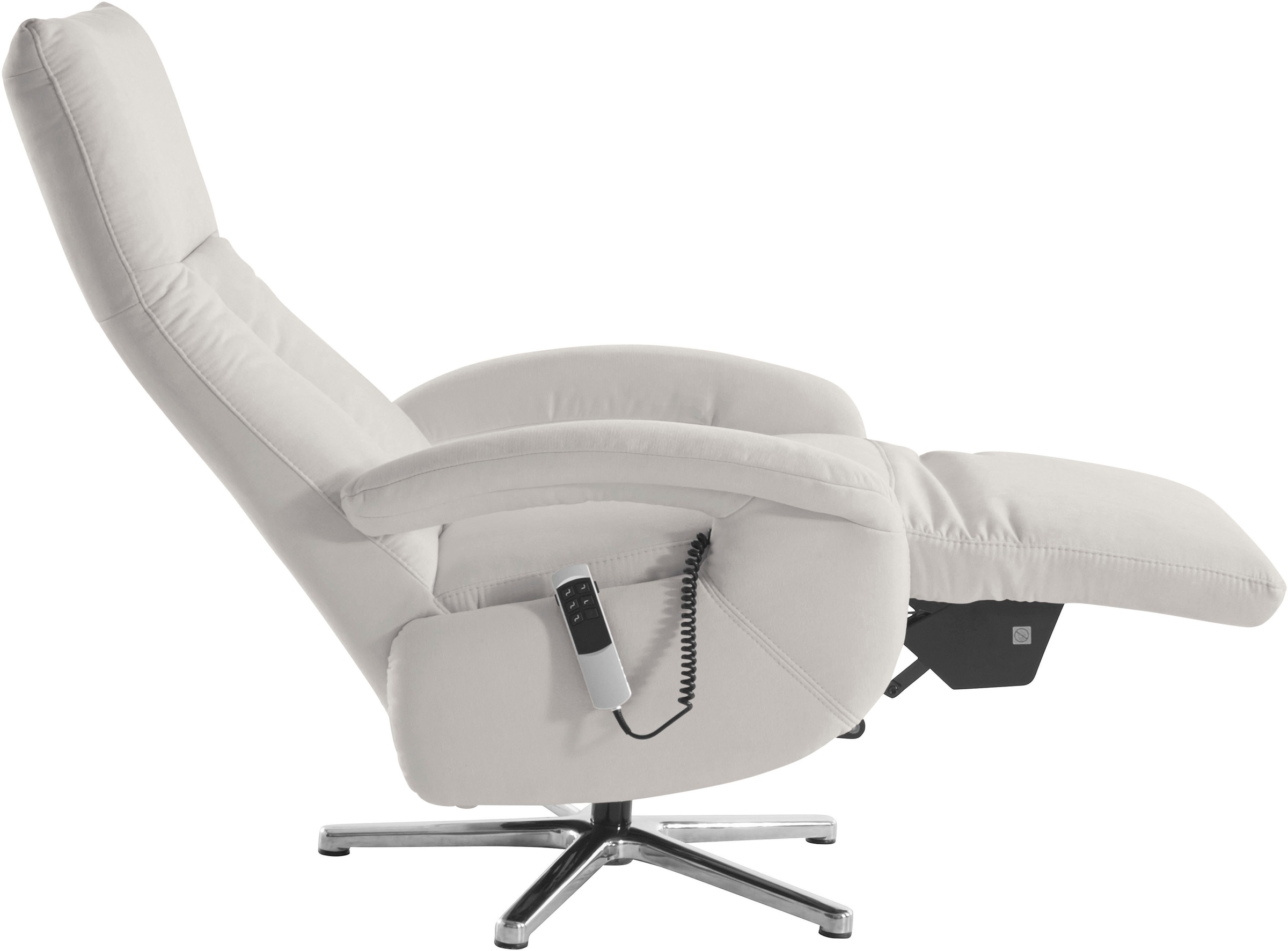 sit&more TV-Sessel »Tycoon mit Kopfteilverstellung und 360° Drehfunktion«, wahlweise manuell oder elektrischer Funktion, auch mit Akku (kabellos)