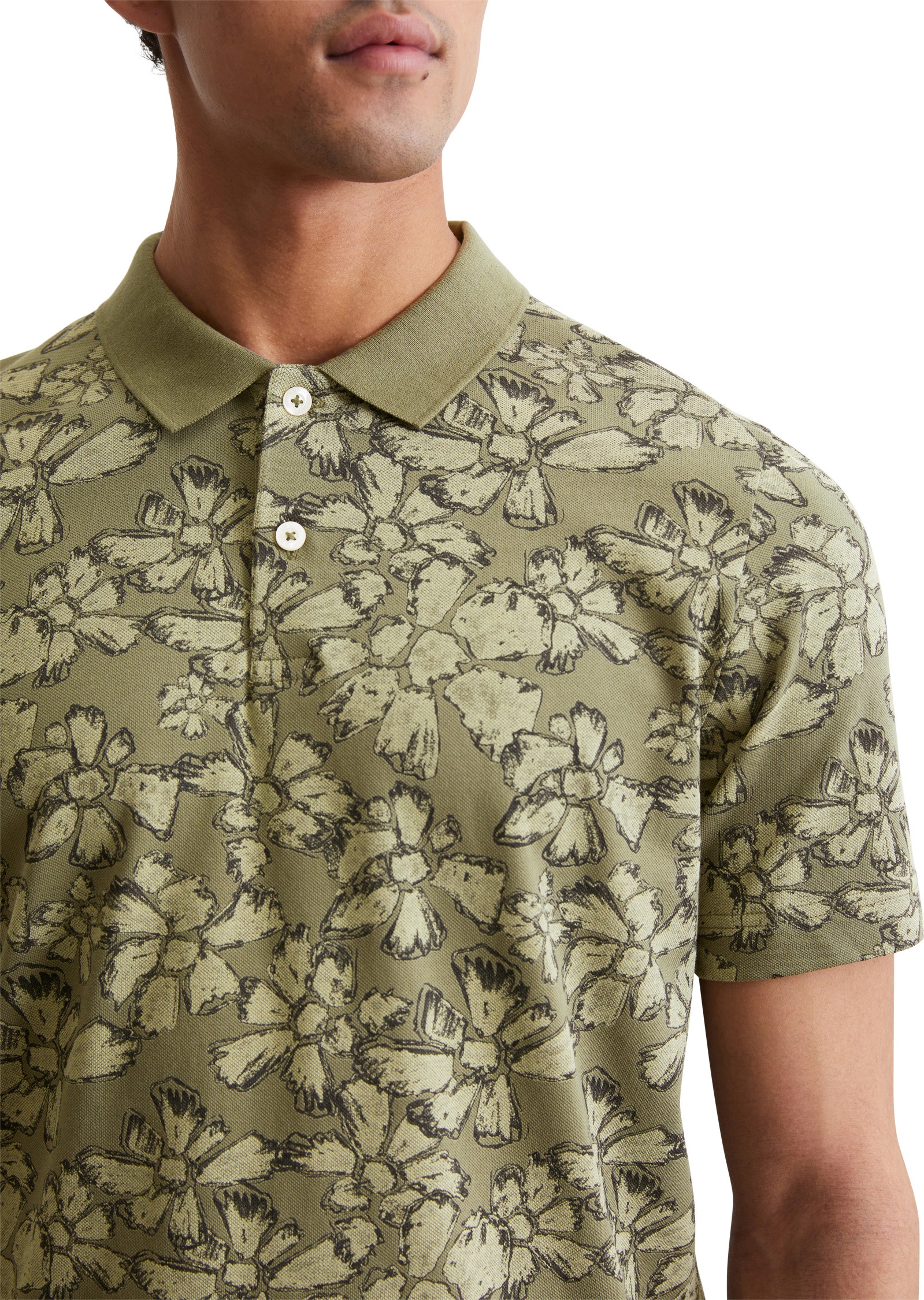 Marc O'Polo Poloshirt »aus Bio-Baumwoll-Mix«