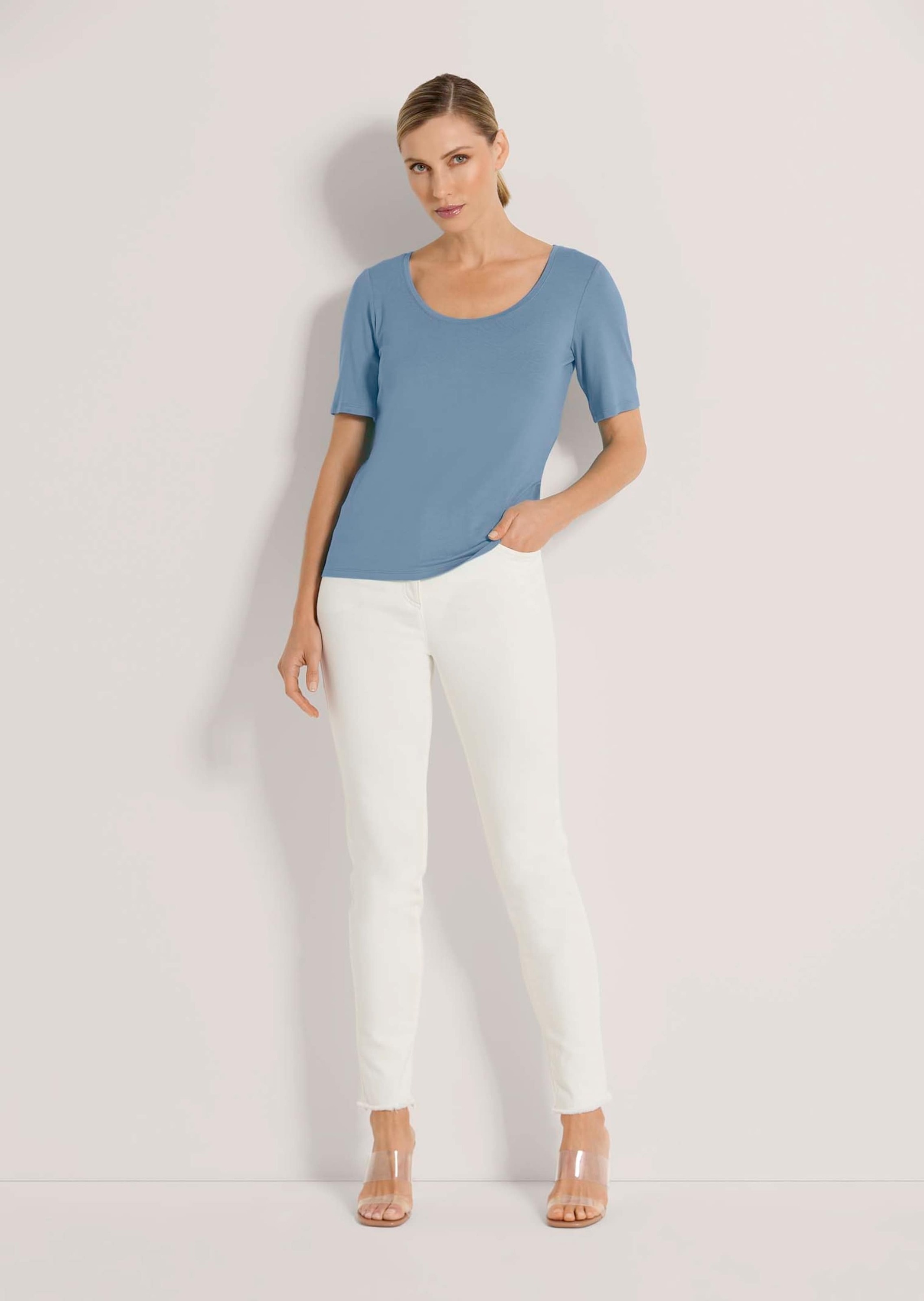 MADELEINE Kurzarmshirt "Shirt Sommerliches Basicshirt mit Rundhalsausschnit günstig online kaufen