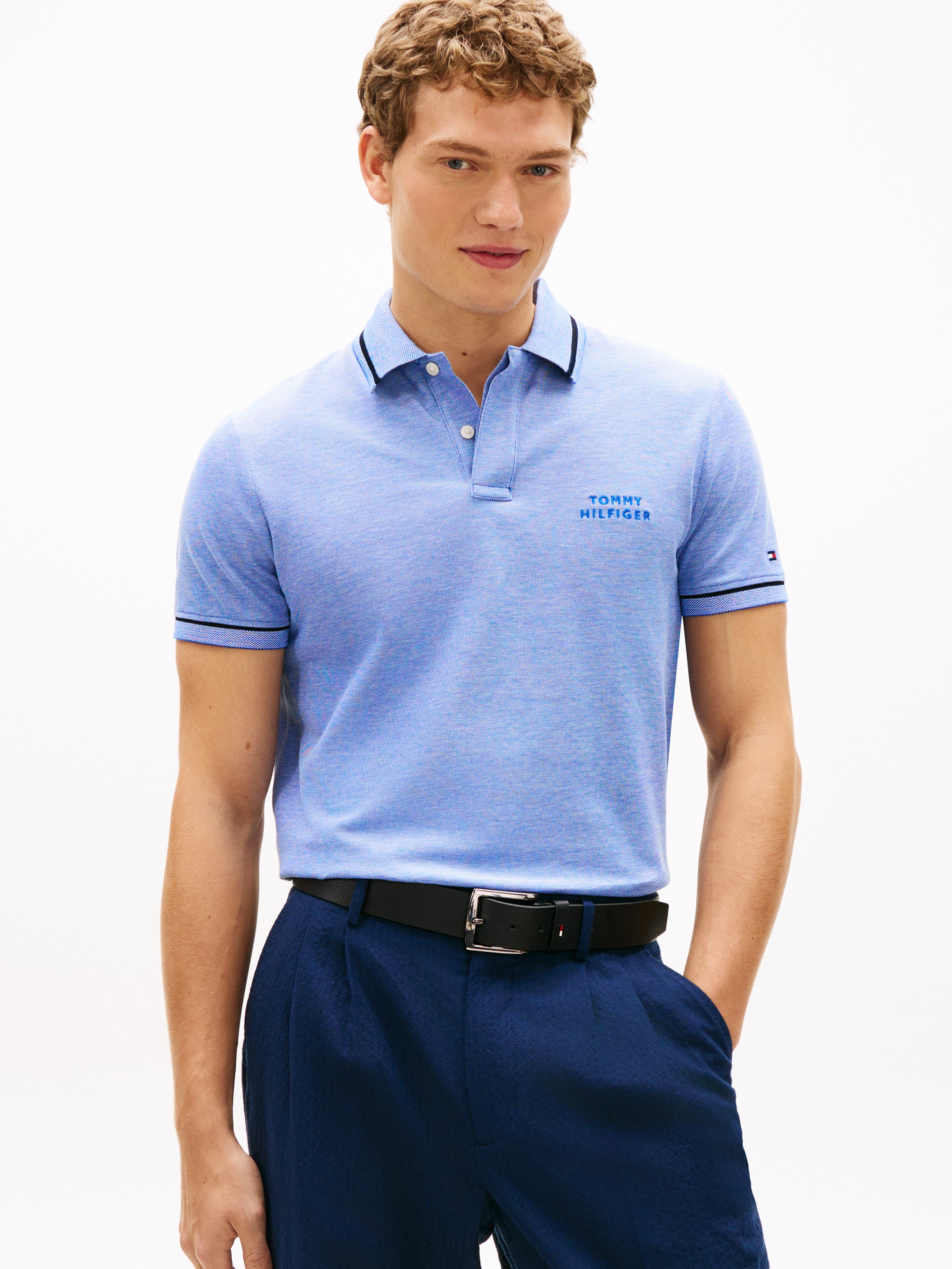 Tommy Hilfiger Poloshirt "OXFORD TWO TONE REGULAR PLACKET" Regular fit mit günstig online kaufen