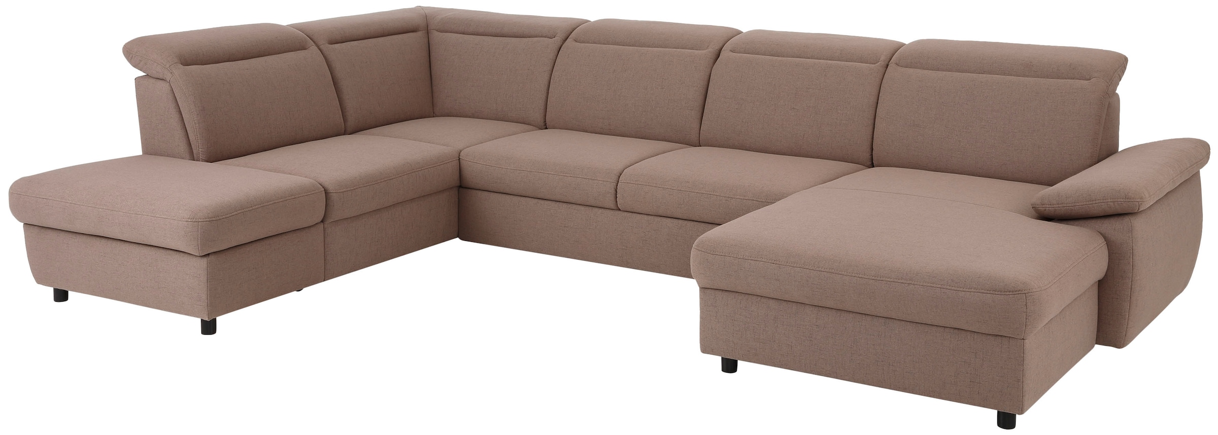 Home affaire Wohnlandschaft "Mauritius U-Form" mit Kopfteil- und Armlehnver günstig online kaufen