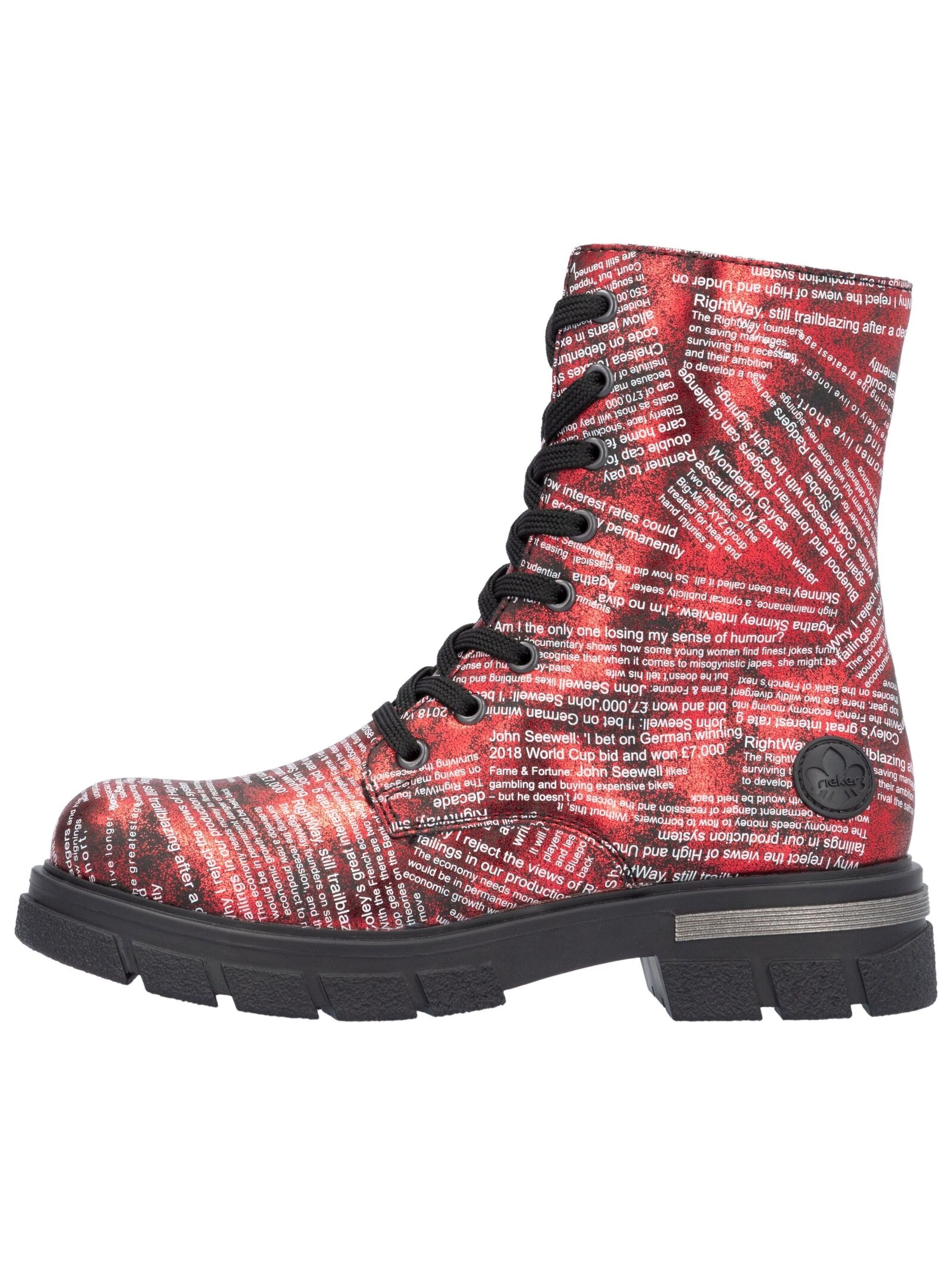 Rieker Schnürstiefelette »Rieker Stiefelette Lederimitat«