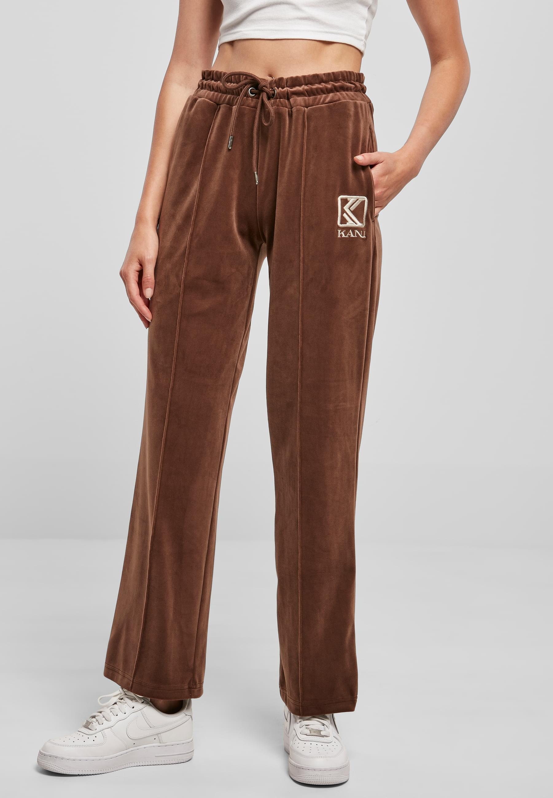 Karl Kani Jogginghose »Karl Kani Damen KW224-047-1KK OG Velvet Straight Leg Pant«, (1 tlg.)