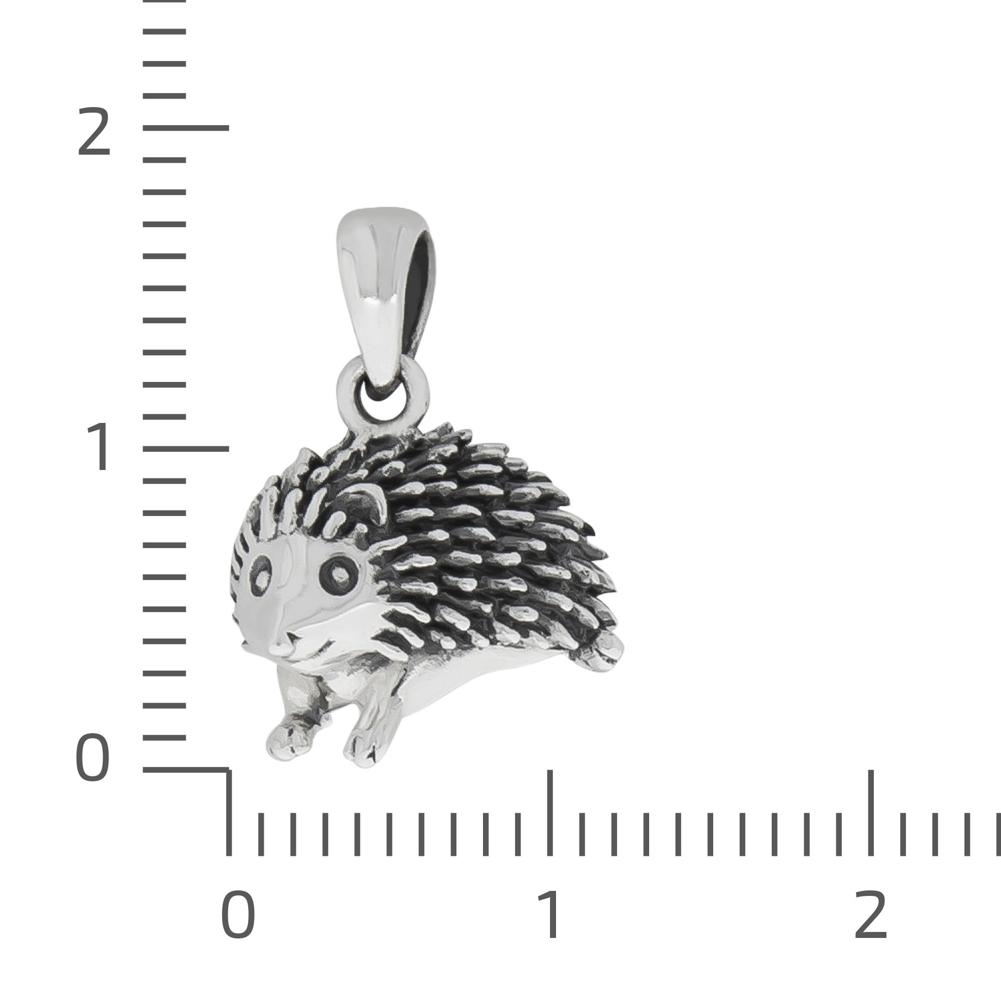 Vivance Kettenanhänger »925/- Sterling Silber oxidiert Igel«