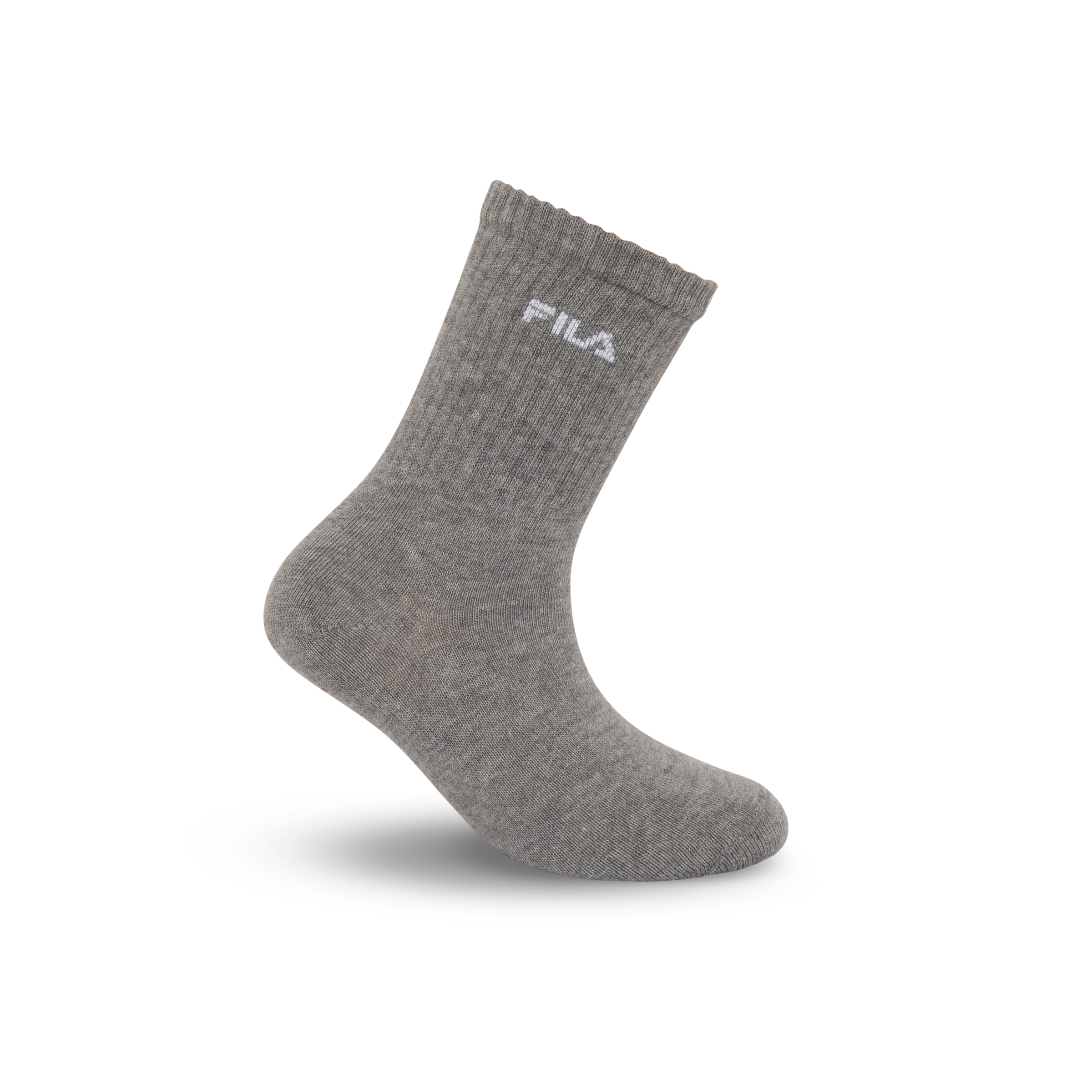 Fila Socken 6 Paar tlg. breites Rippenbündchen, Cotton-Mix, Unisex