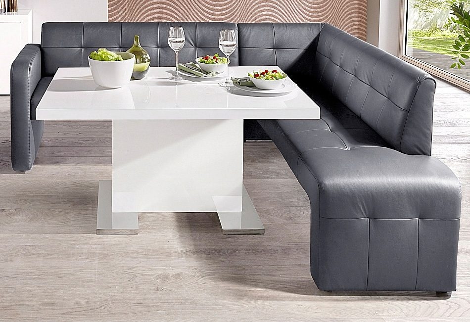 exxpo - sofa fashion Essbank »Barista, bequem und elegant, hohe Bodenfreiheit,«, Eckbank Barista bequem und elegant, hochwertige Detailverarbeitung