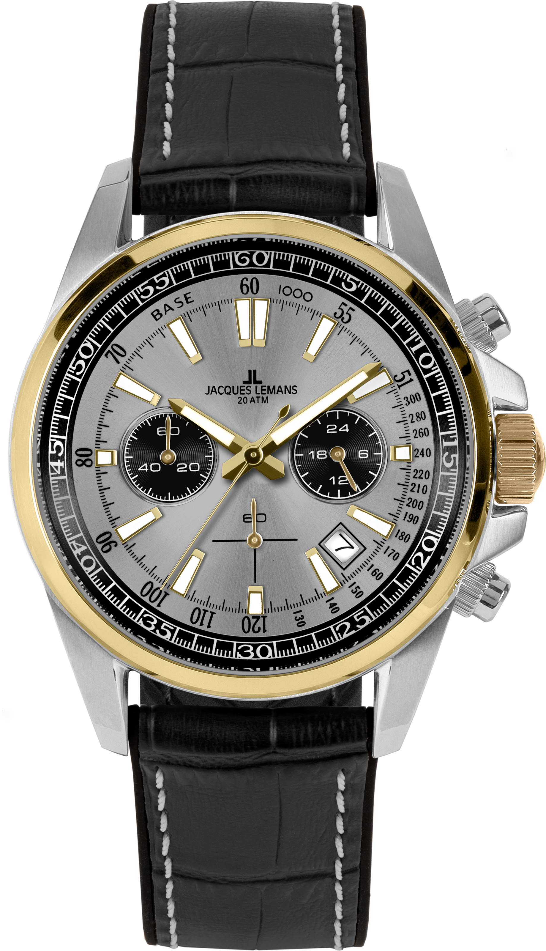 Jacques Lemans Chronograph »Liverpool« Quarzuhr, Armbanduhr, Herrenuhr, analog, Tag, Stoppfunktion