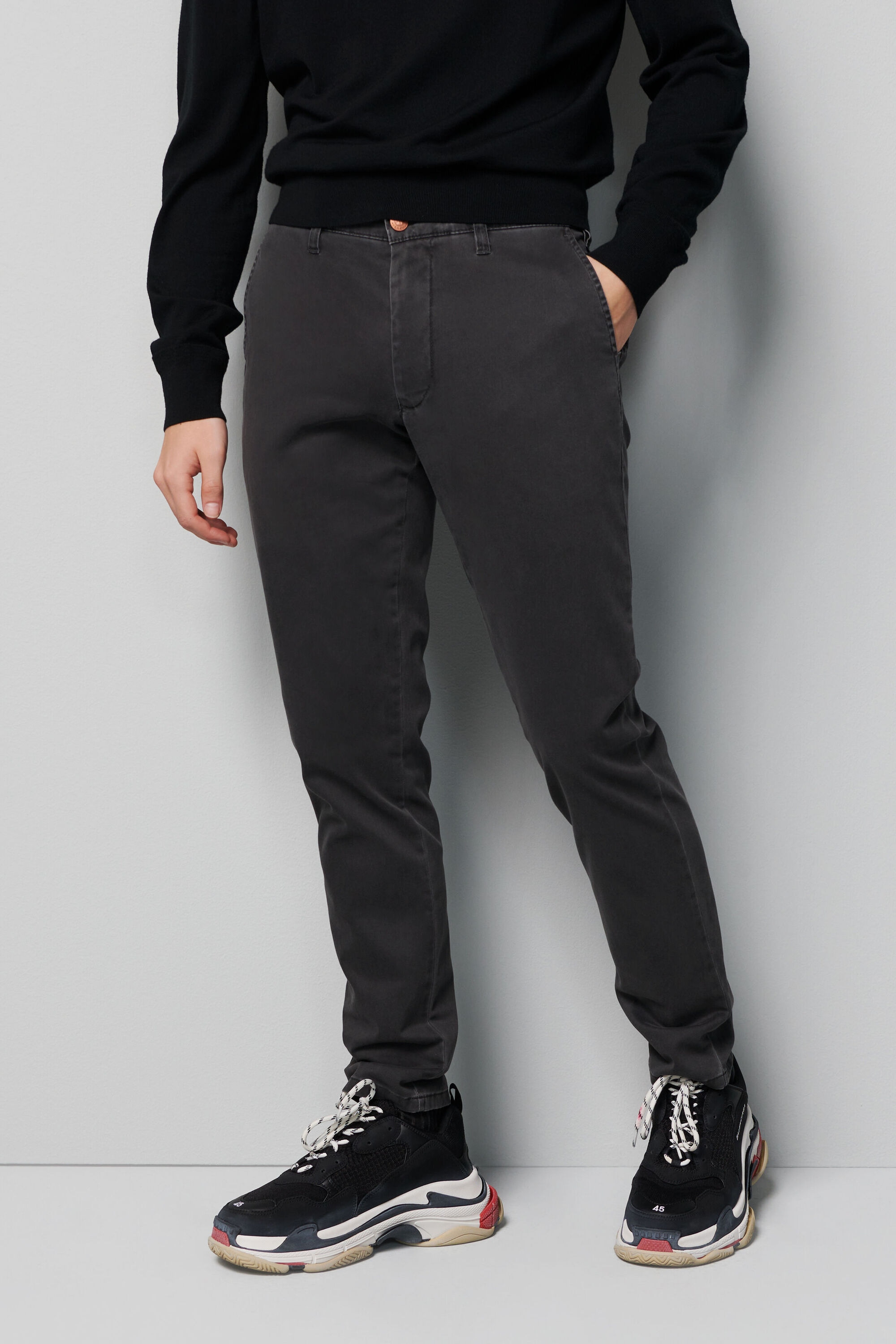 MEYER Chinos "M5 FIT", im unifarbenen Design günstig online kaufen