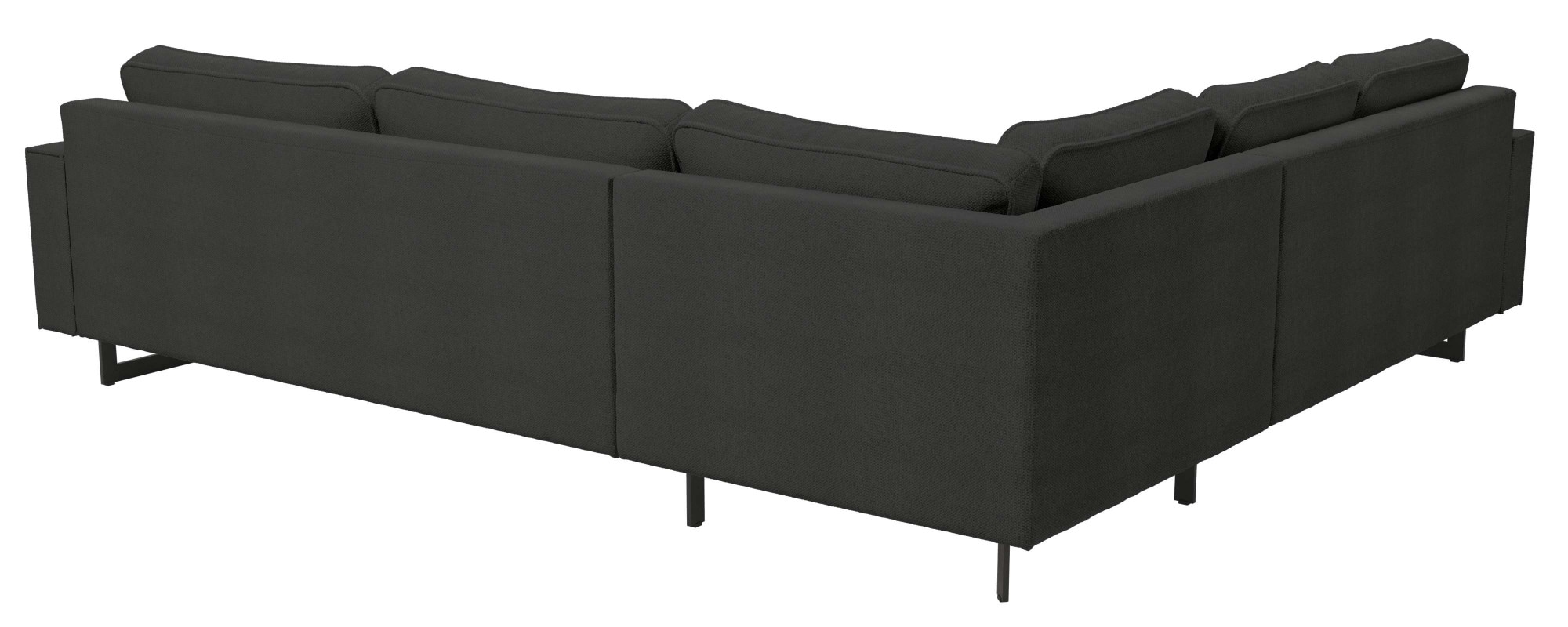 Places of Style Ecksofa »Pinto, 250/290 cm, langer Schenkel, XXL, Ottomane«, Cord, Feincord, Luxus-Microfaser Leder und Chenille