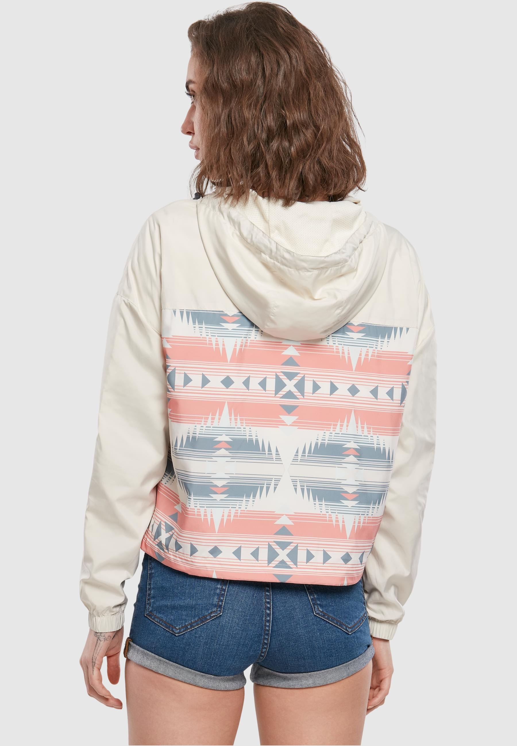 URBAN CLASSICS Allwetterjacke »Urban Classics Damen Ladies Extended Shoulder Pull Over Jacket«, (1 St.), mit Kapuze
