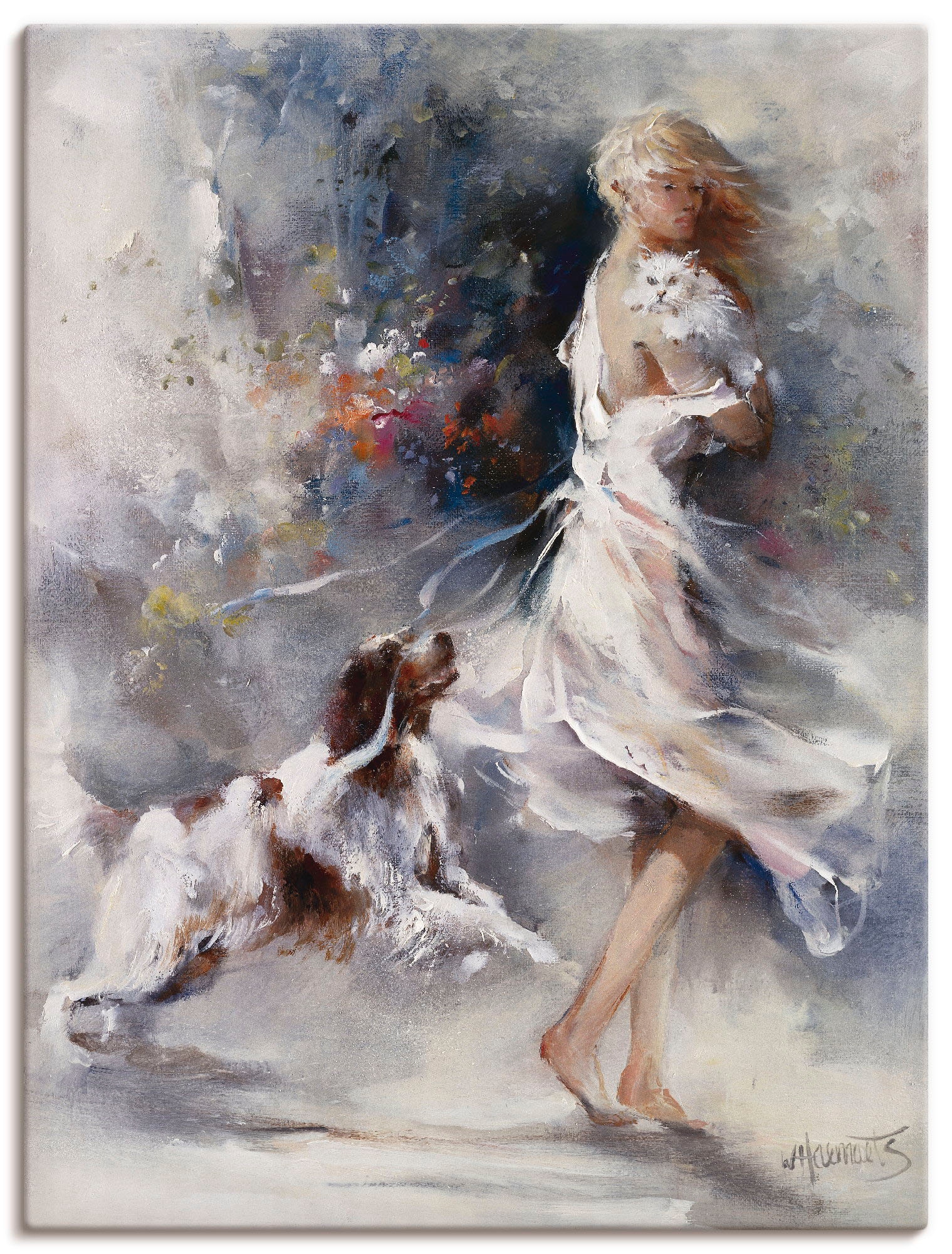 Artland Leinwandbild "Rivalität" Frau 1 Stk. tlg. auf Holzrahmen gespannt günstig online kaufen