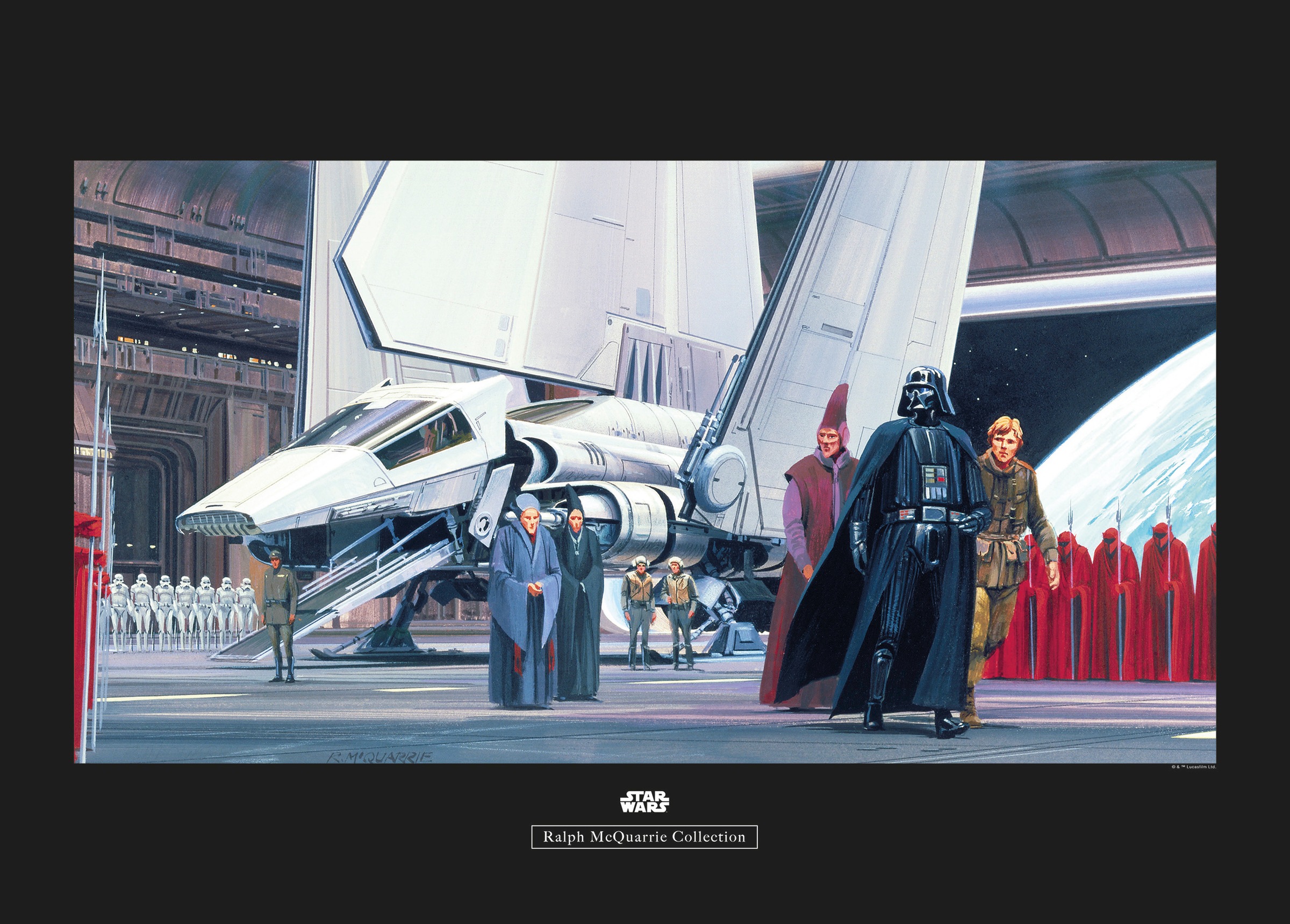 Komar Poster »Star Wars Classic RMQ Death Star Shuttle Dock«, Star Wars, (1 St.), Kinderzimmer, Schlafzimmer, Wohnzimmer