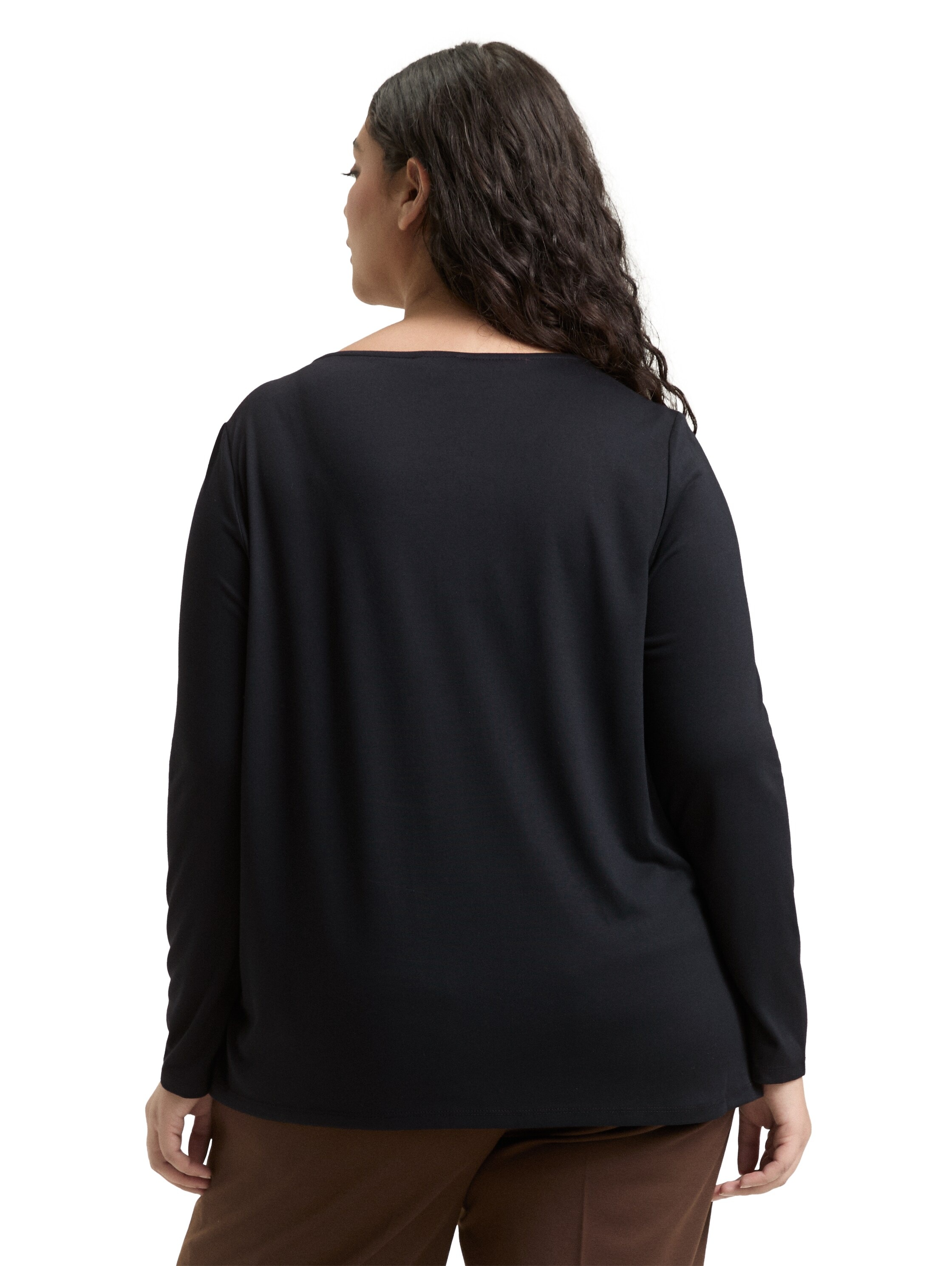 TOM TAILOR PLUS Langarmshirt mit Animal Print