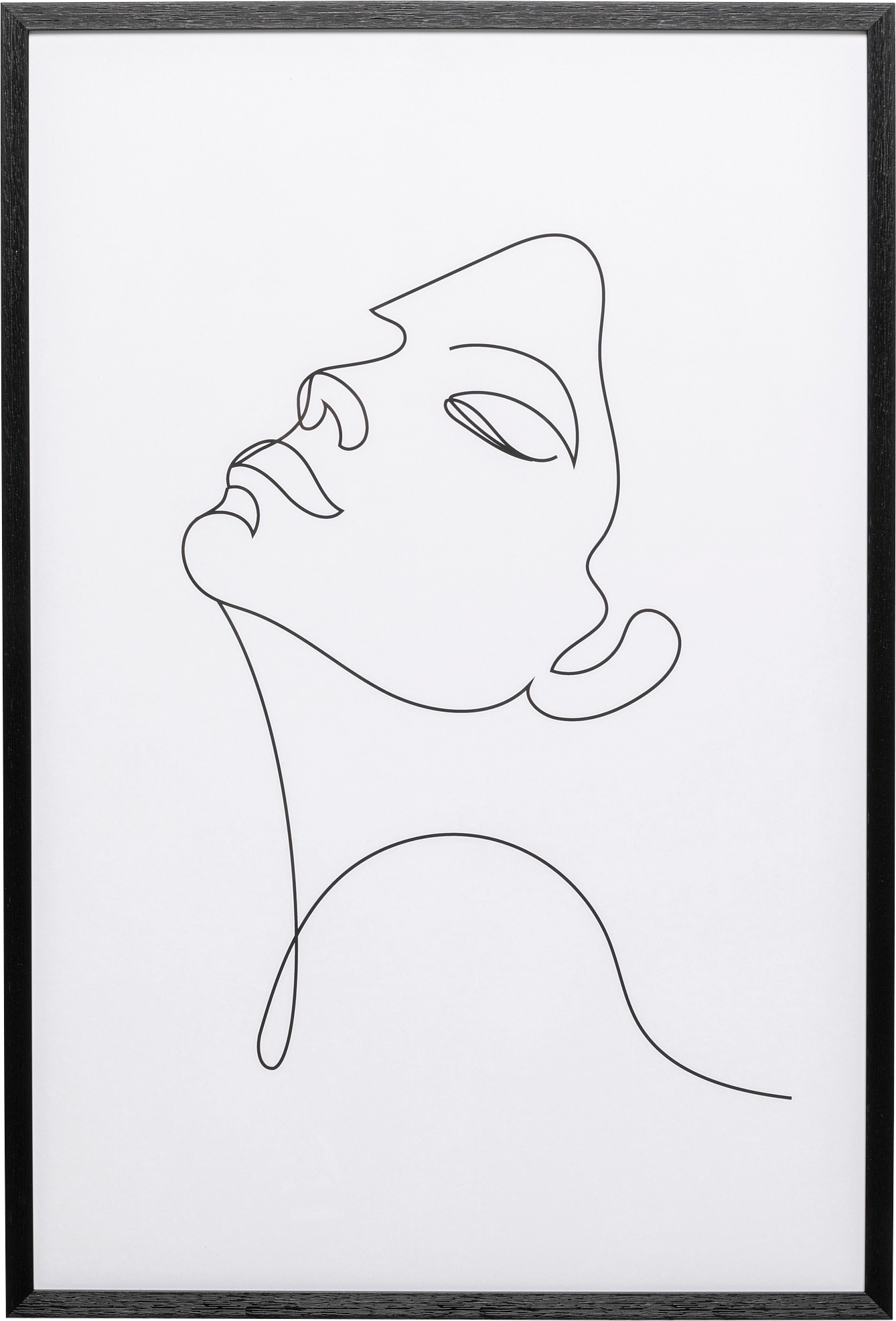 Kare Design Bild mit Rahmen "Gerahmtes Bild Drawing Lady 63x93cm" 1