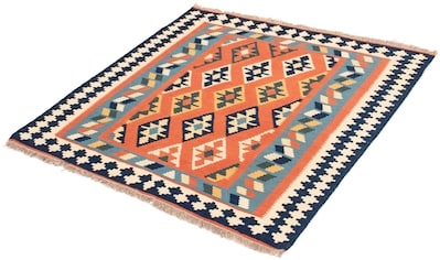 Wollteppich »Kelim - Oriental quadratisch - 104 x 104 cm - rost«, quadratisch